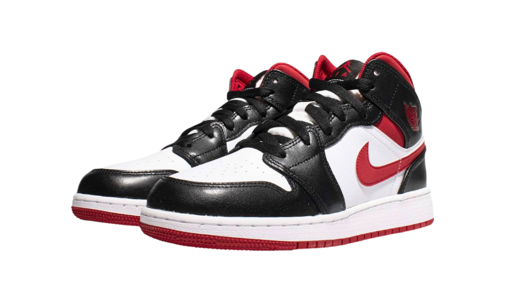 Jordan 1 Mid Gym Red Black White (GS)
