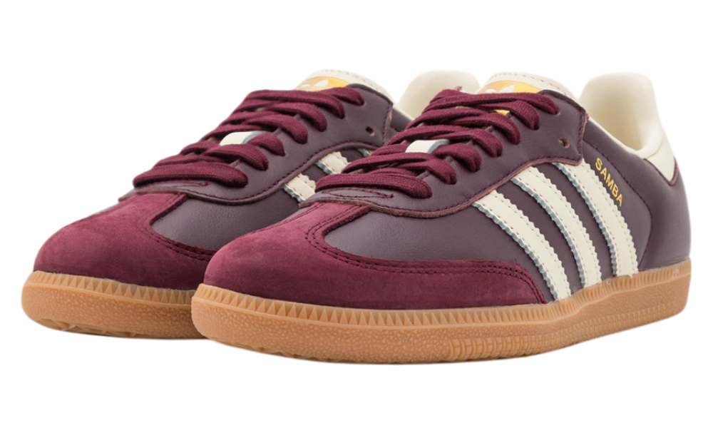 adidas Samba OG Maroon Gold Metallic