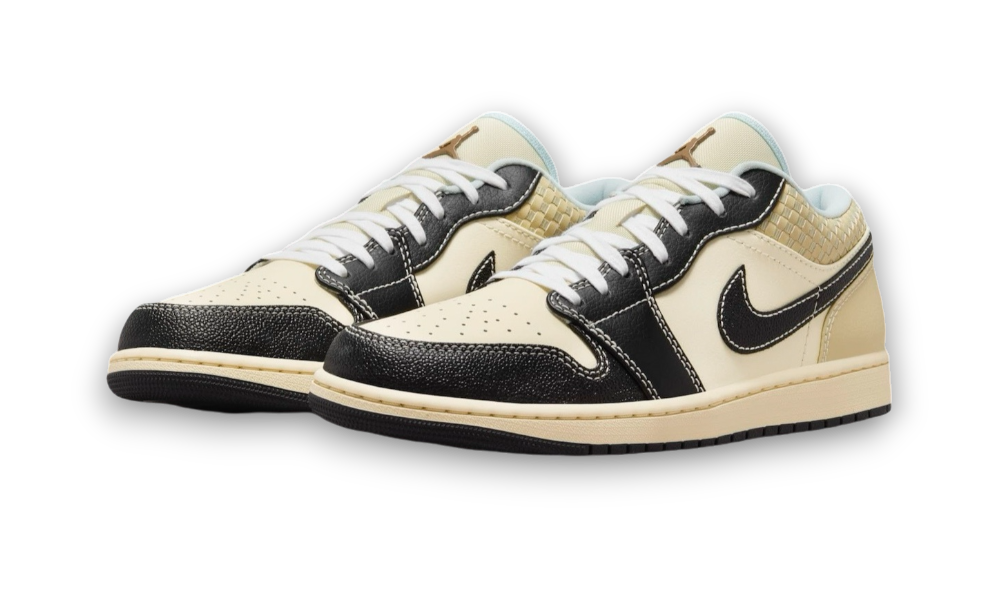 Jordan 1 Low SE Coconut Milk Black Muslin
