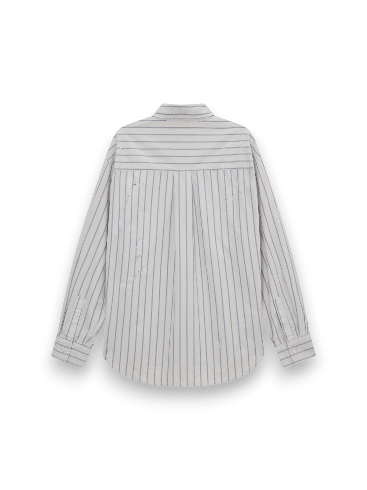Acupuncture BROKEN STRIPES SHIRT EGG WHITE BLUE