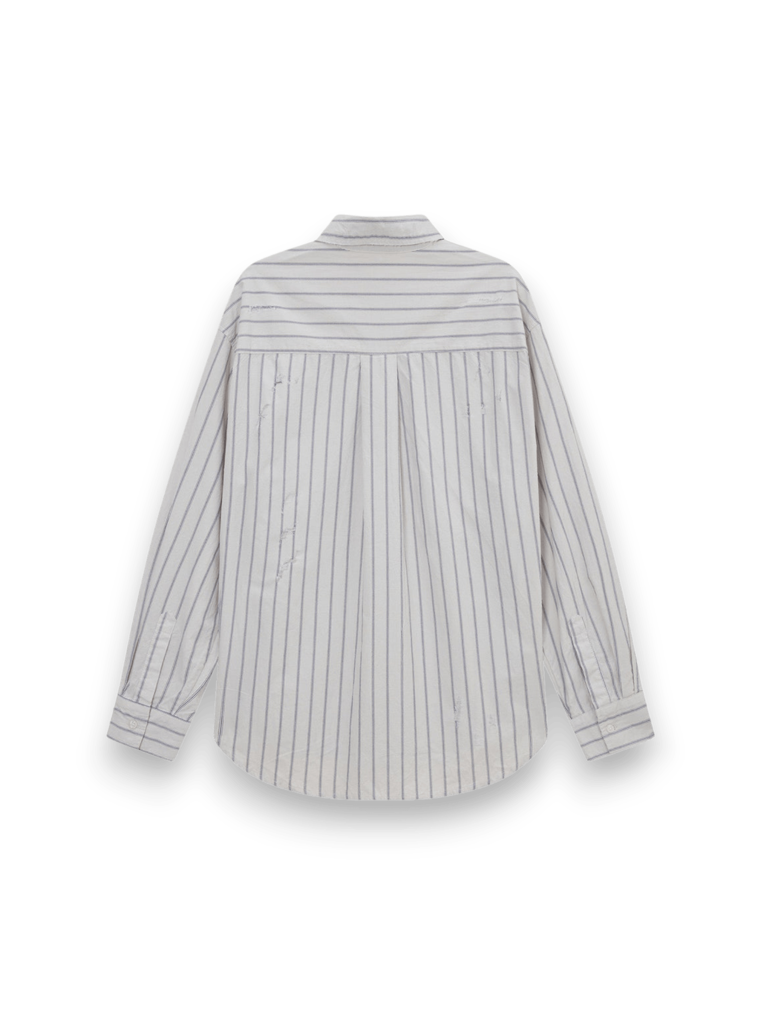 Acupuncture BROKEN STRIPES SHIRT EGG WHITE BLUE
