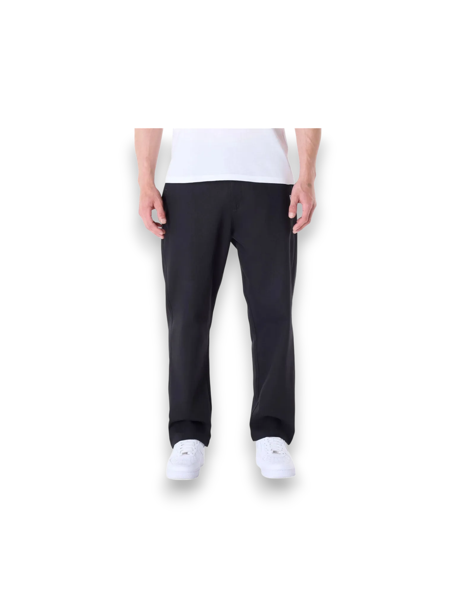 New Era Black Chino Trousers