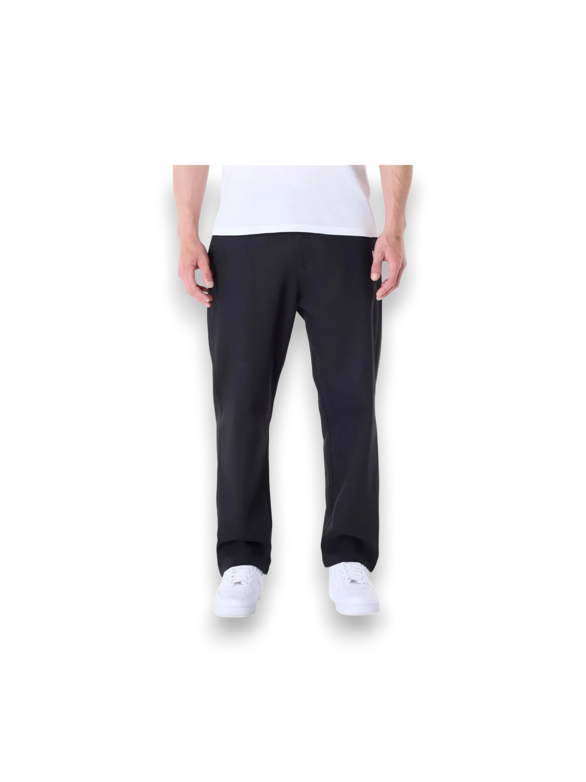New Era Black Chino Trousers
