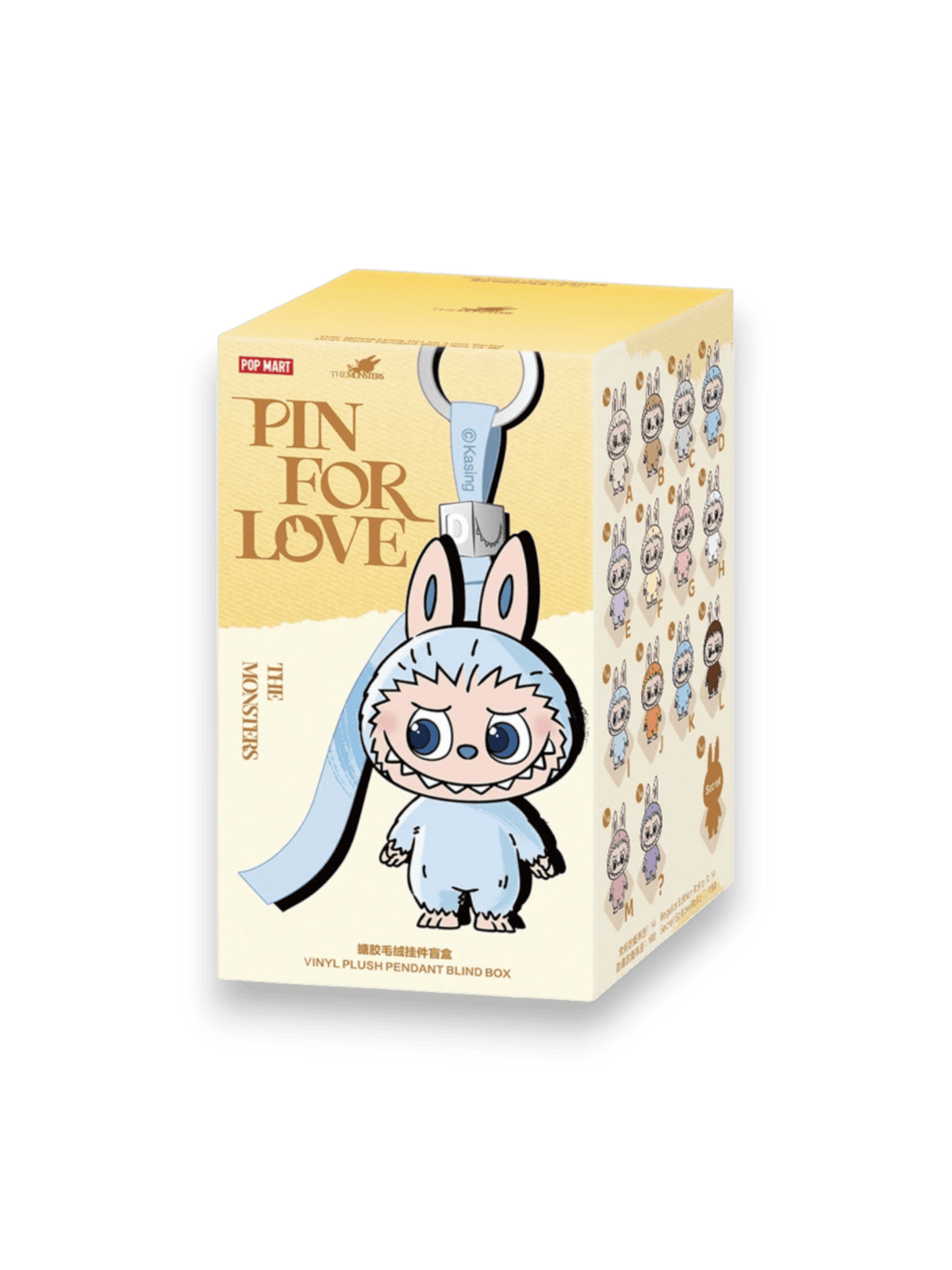 Pop Mart Labubu The Monsters Pin for Love Series Vinyl Plush Pendant (A-M) Single Blind Box
