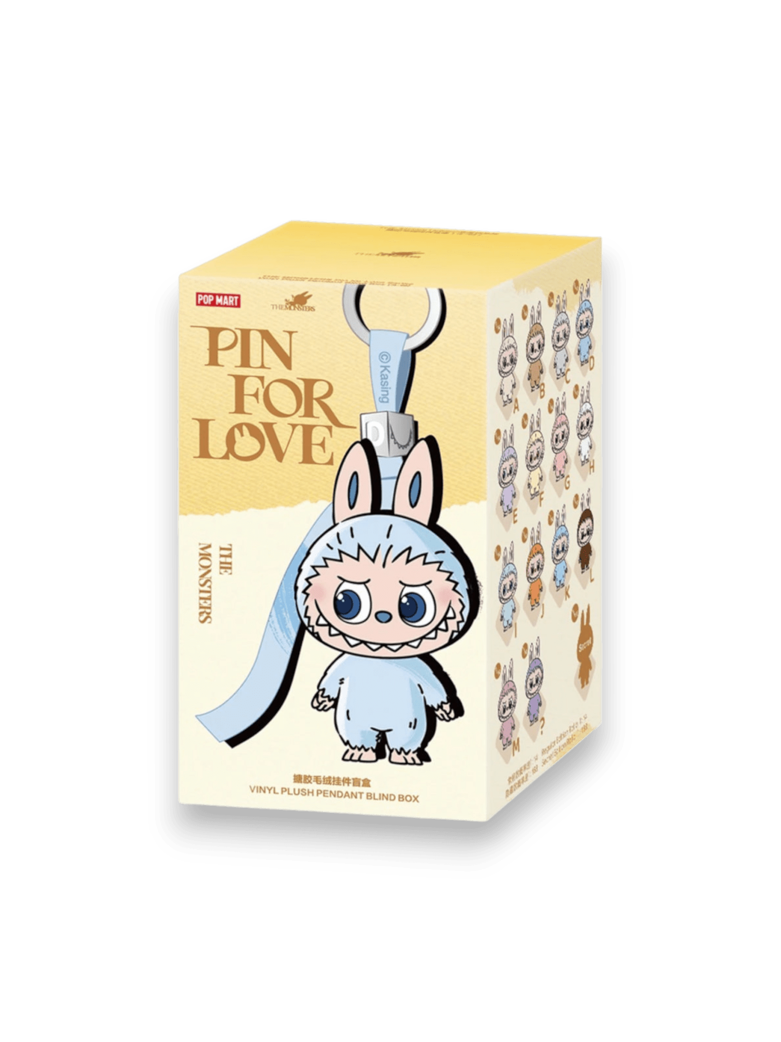 Pop Mart Labubu The Monsters Pin for Love Series Vinyl Plush Pendant (A-M) Single Blind Box