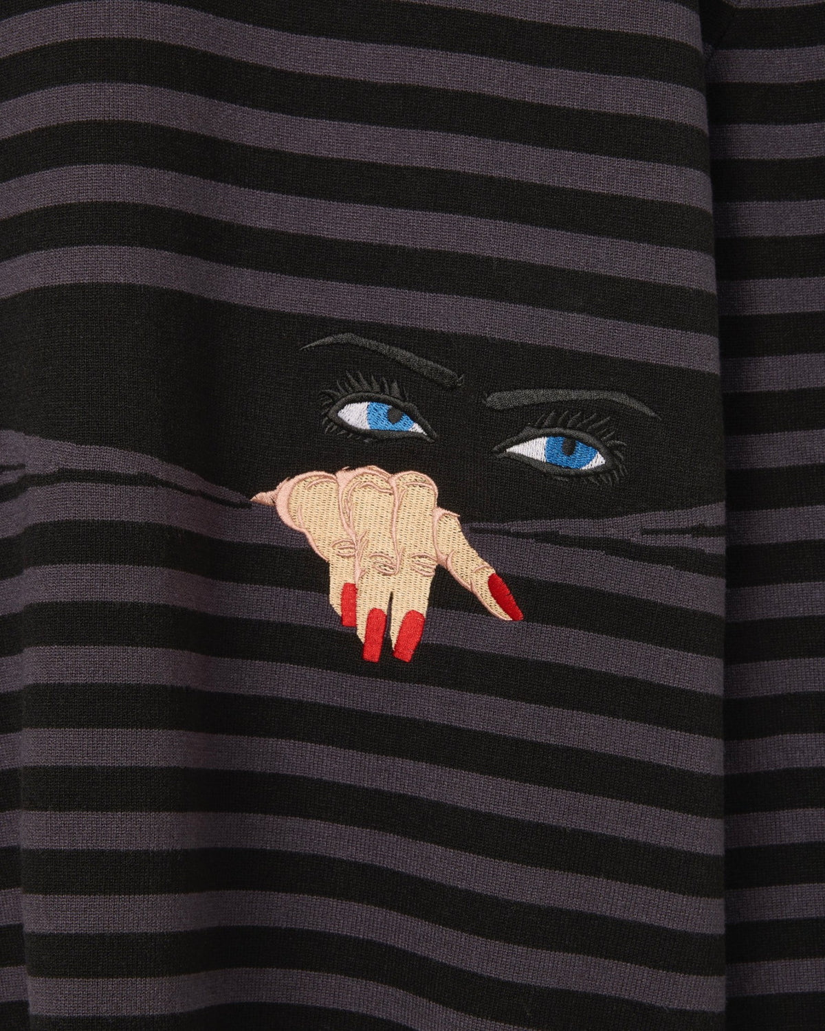 House Of Errors Knitted Peeping Rugby Black/Grey