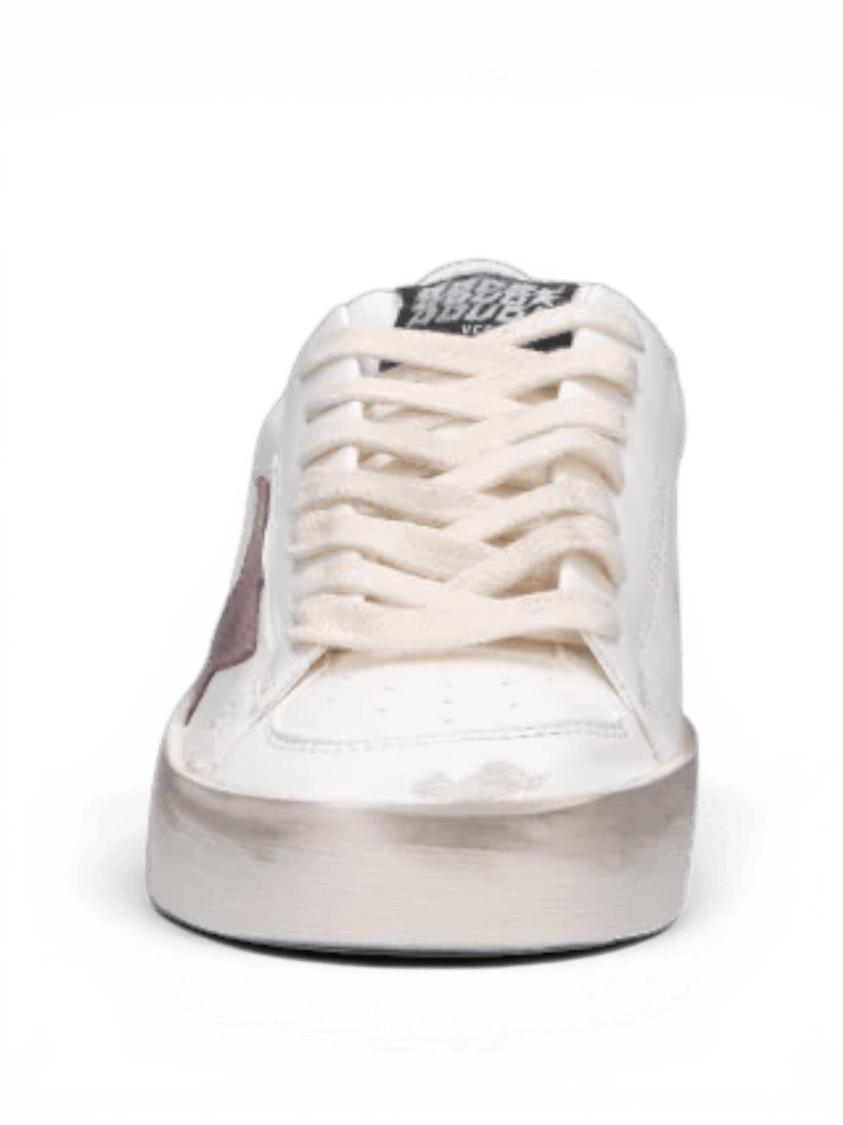 GOLDEN GOOSE - STARDAN Sneaker bianca/rosa in pelle