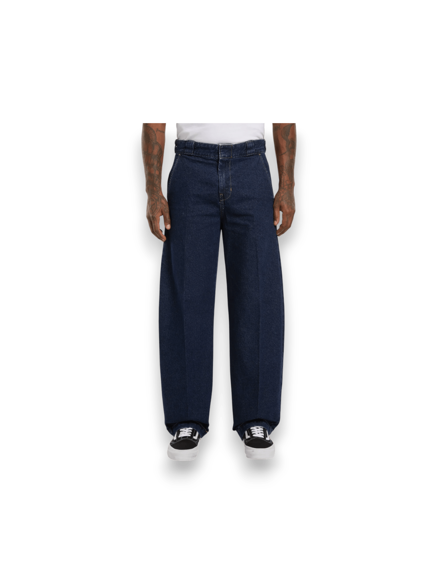 Dickies 877 Barrel Leg Work Jeans Uomo Dark Indigo
