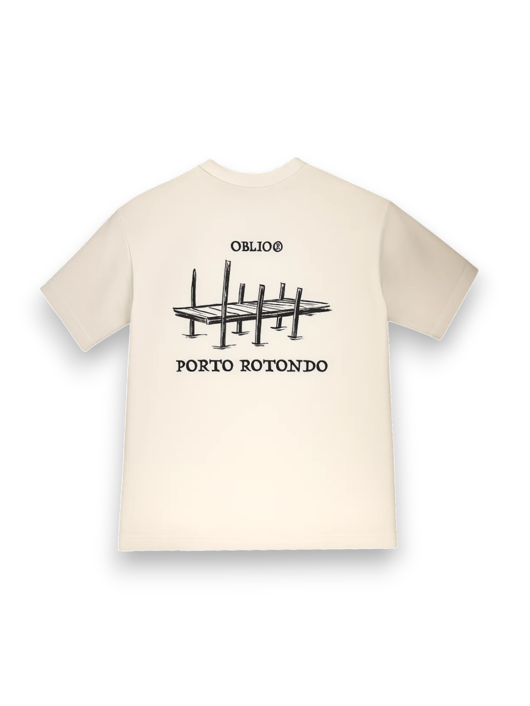 Oblio t-shirt Porto Rotondo Pontile white