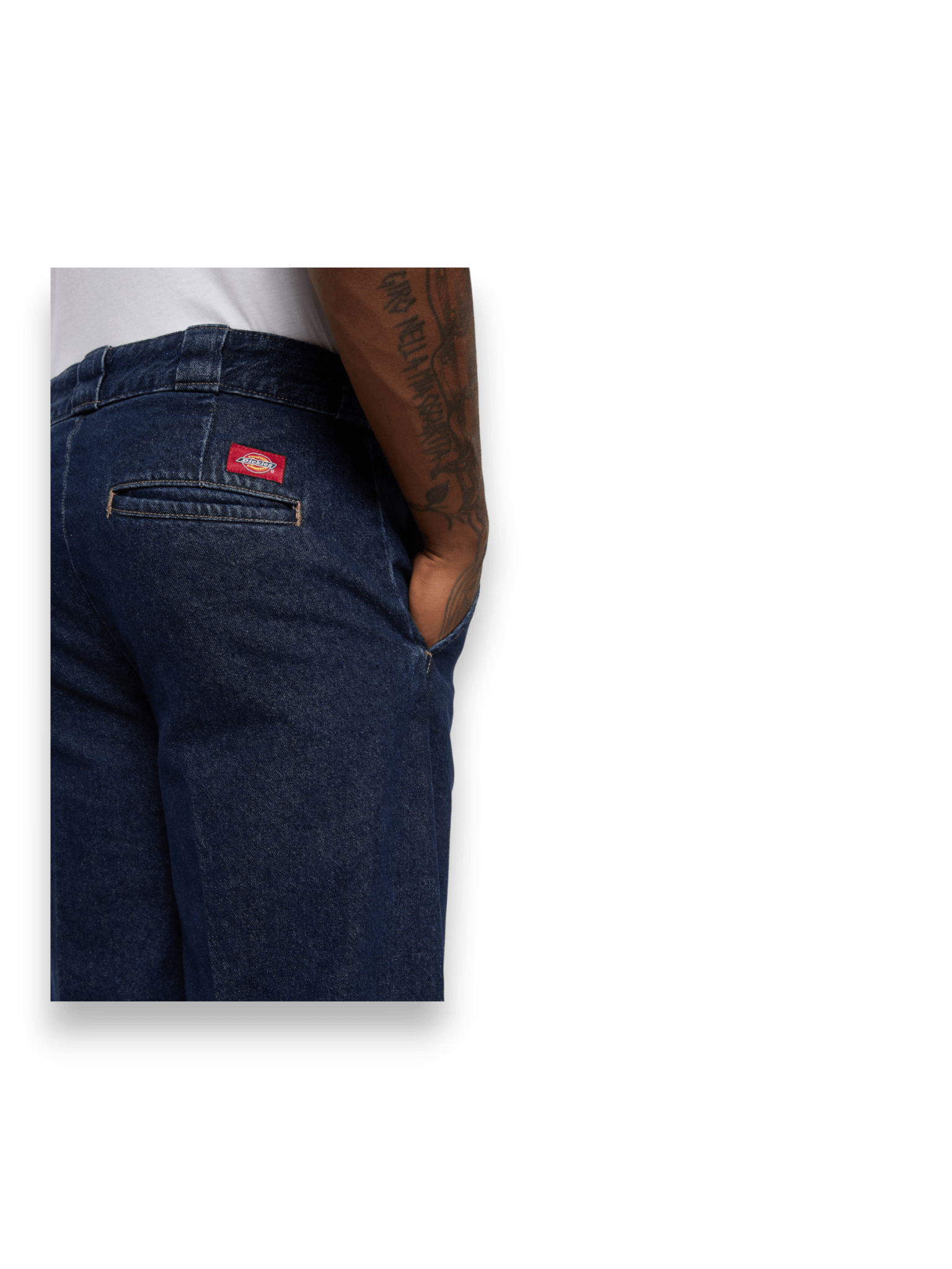 Dickies 877 Barrel Leg Work Jeans Uomo Dark Indigo