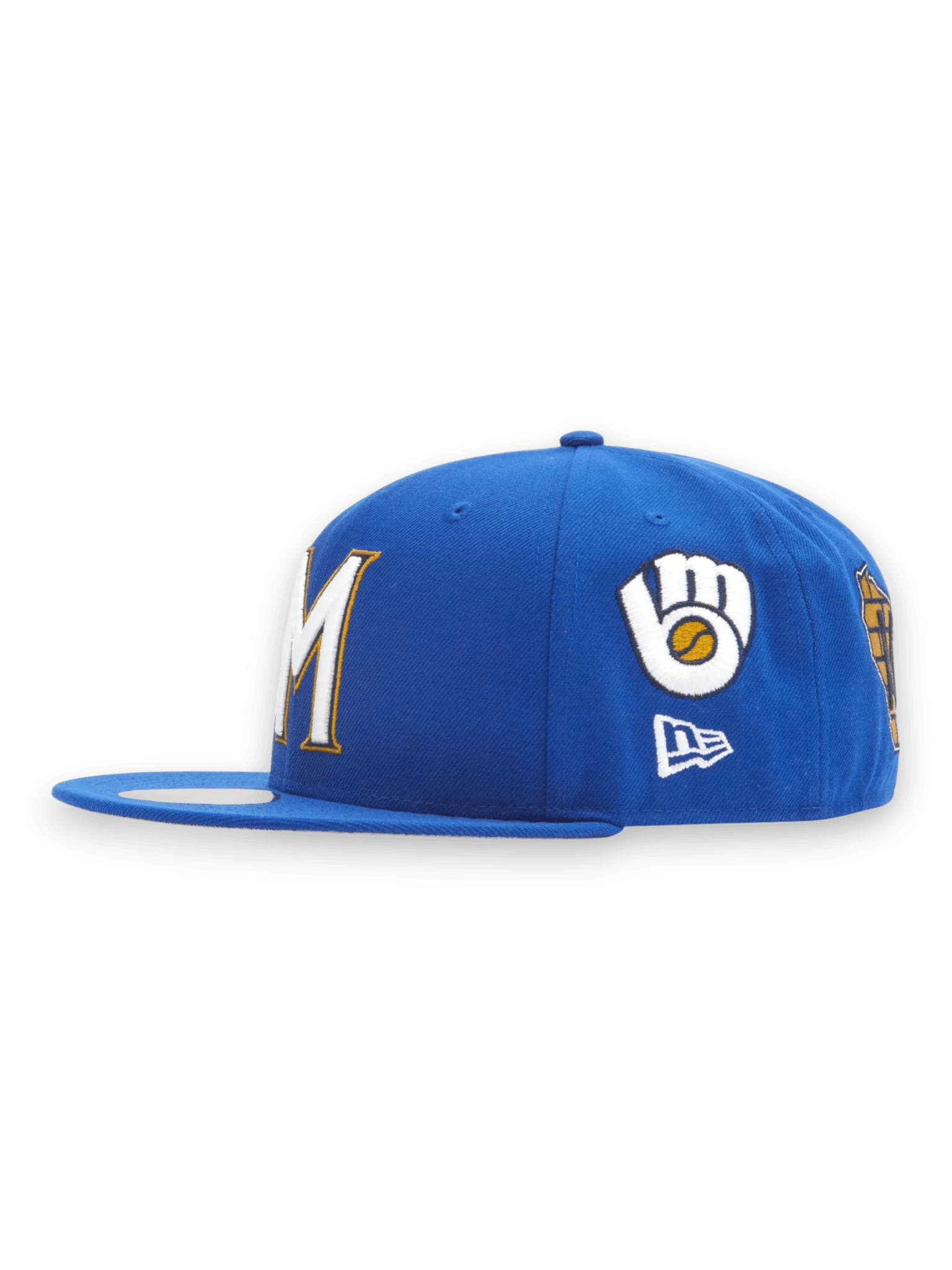 New Era Milwaukee Brewers Patch Embroidery 59Fifty Cap Blue