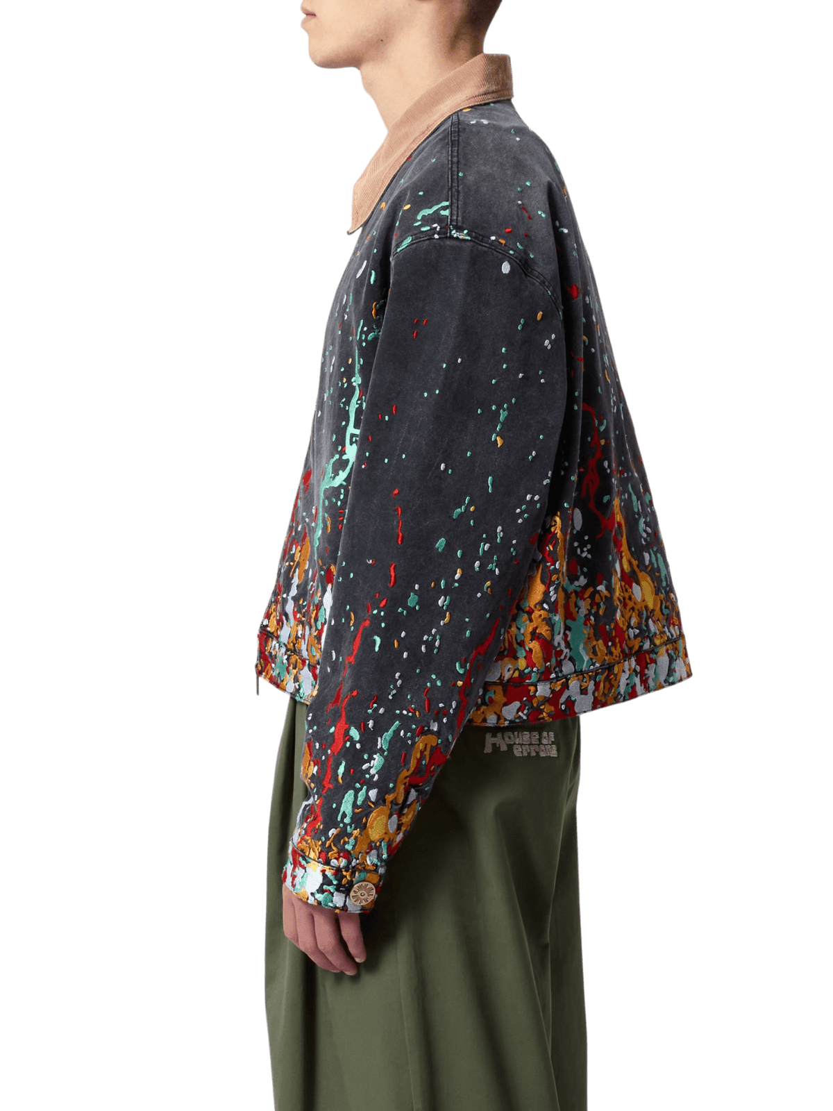 House Of Errors Embroidered Paint Workwear Jacket