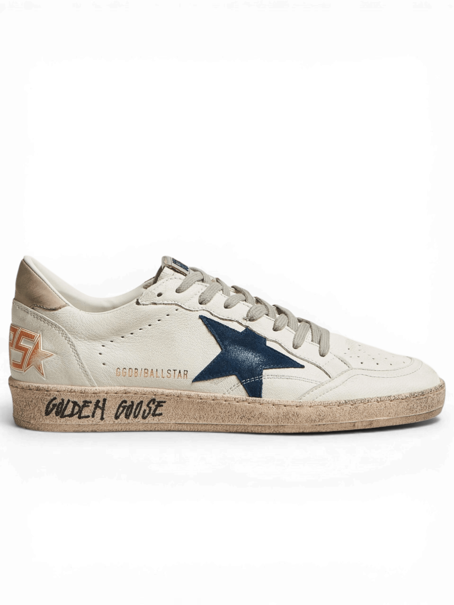 Golden Goose Ball-Star White With Blue Star