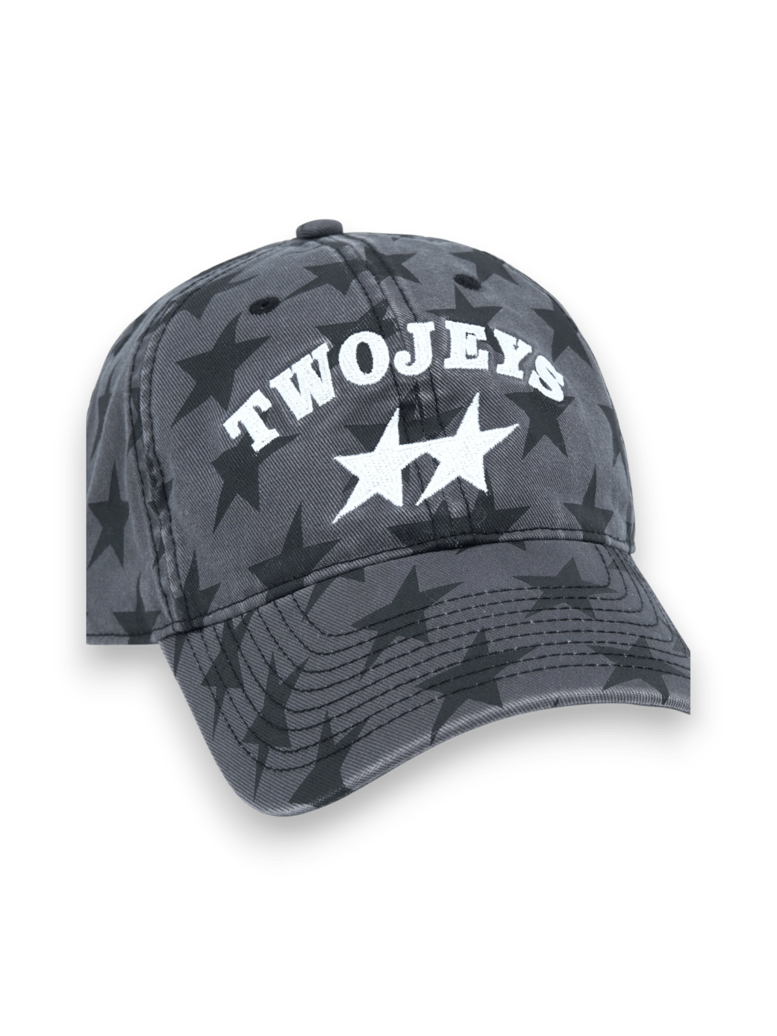 Twojeys All-Over Black Dad Cap