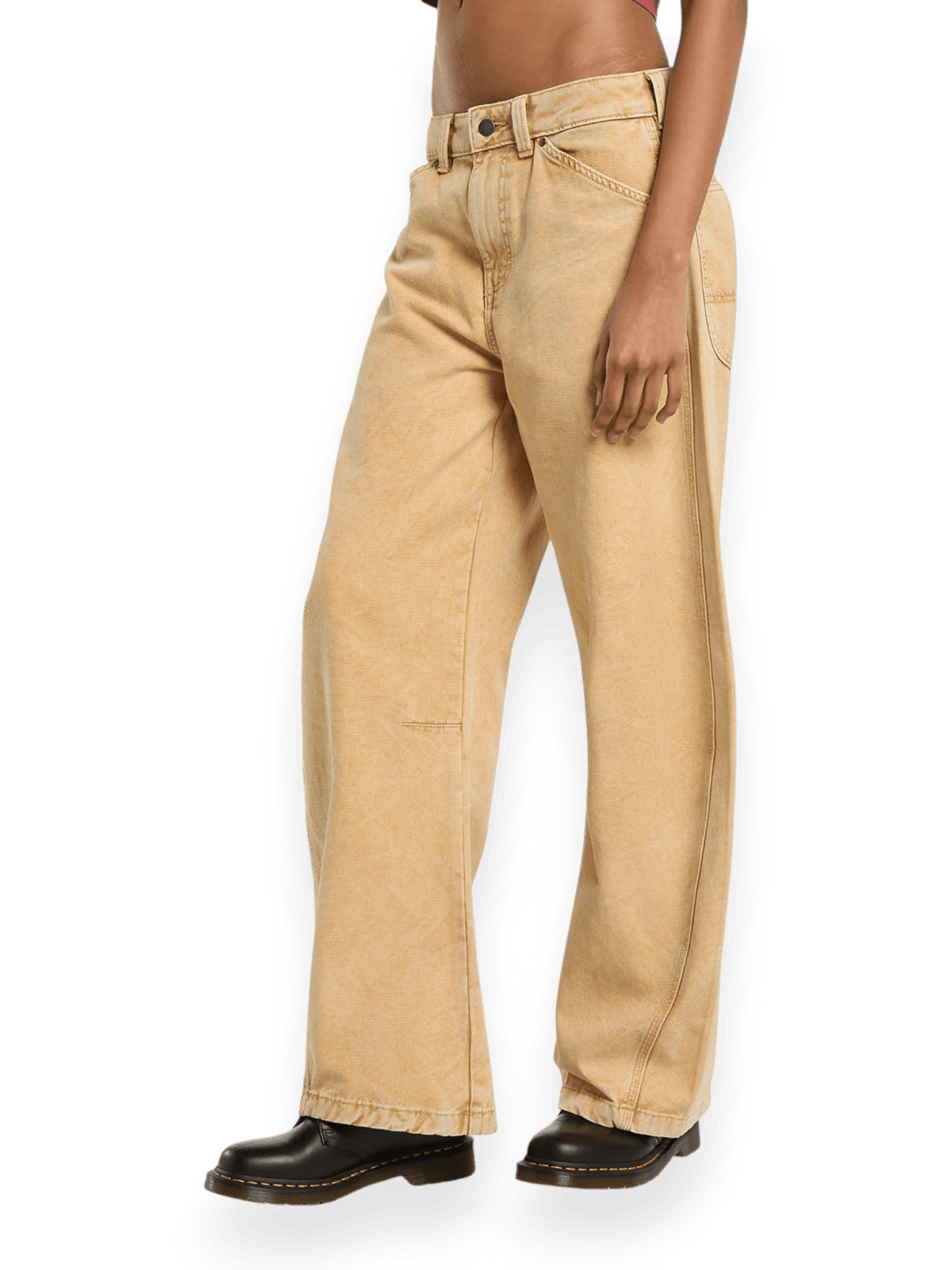 Dickies Imlay Low Waist Barrel Canvas Pant Beige