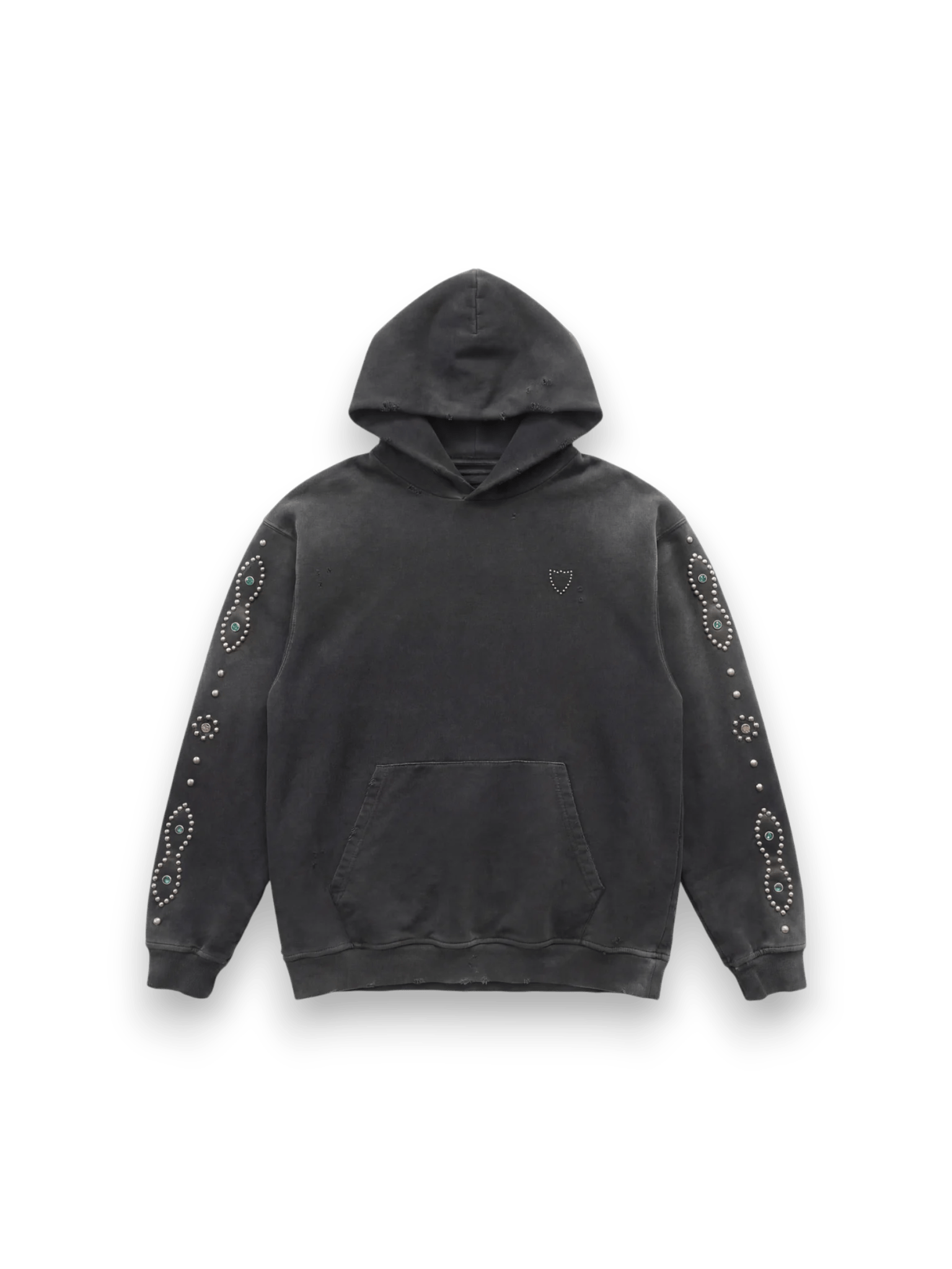 HTC UNISEX MOUSTACHE HOODIE BLACK