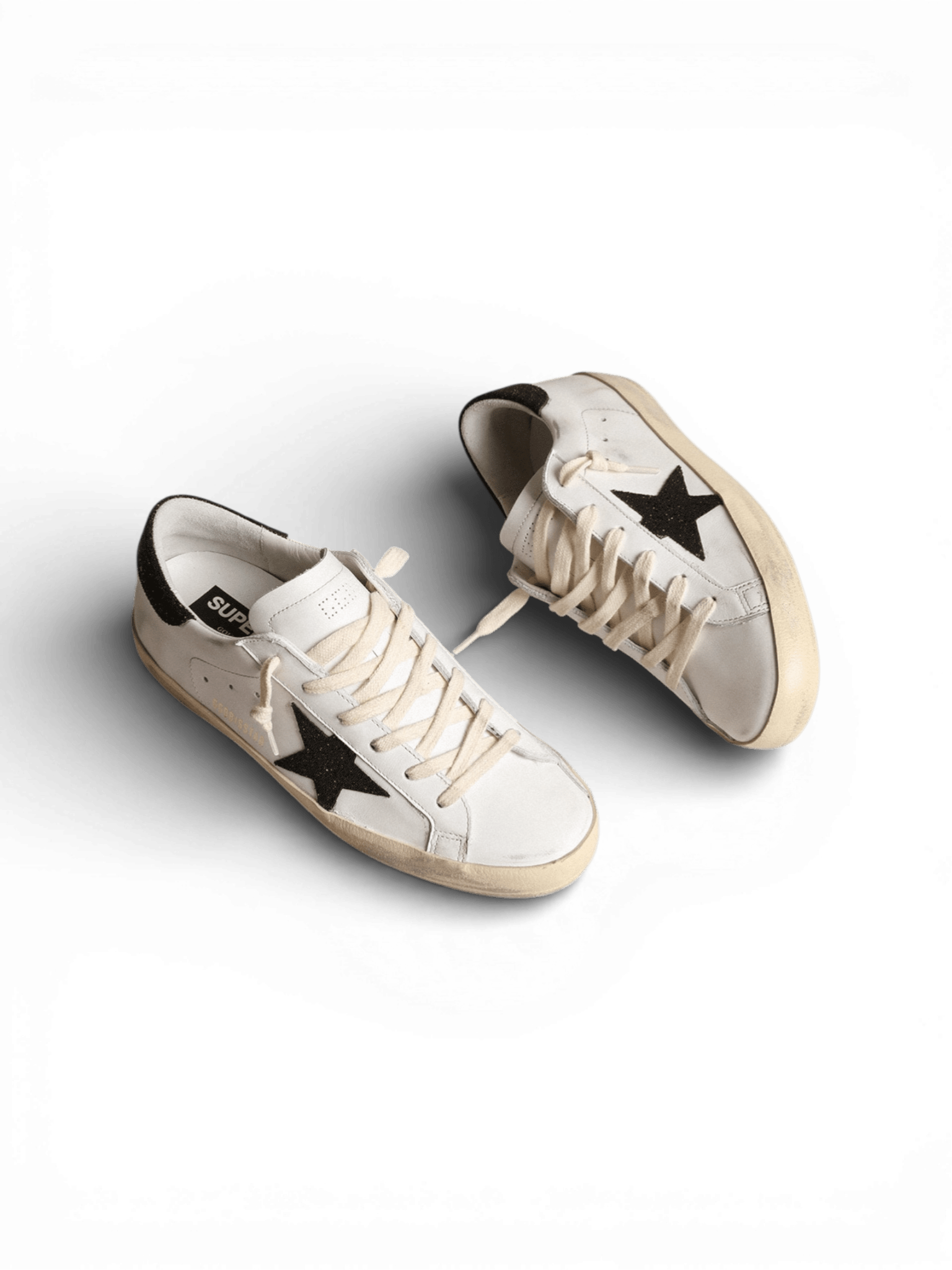 Golden Goose Super-Star White/Swarovski Black