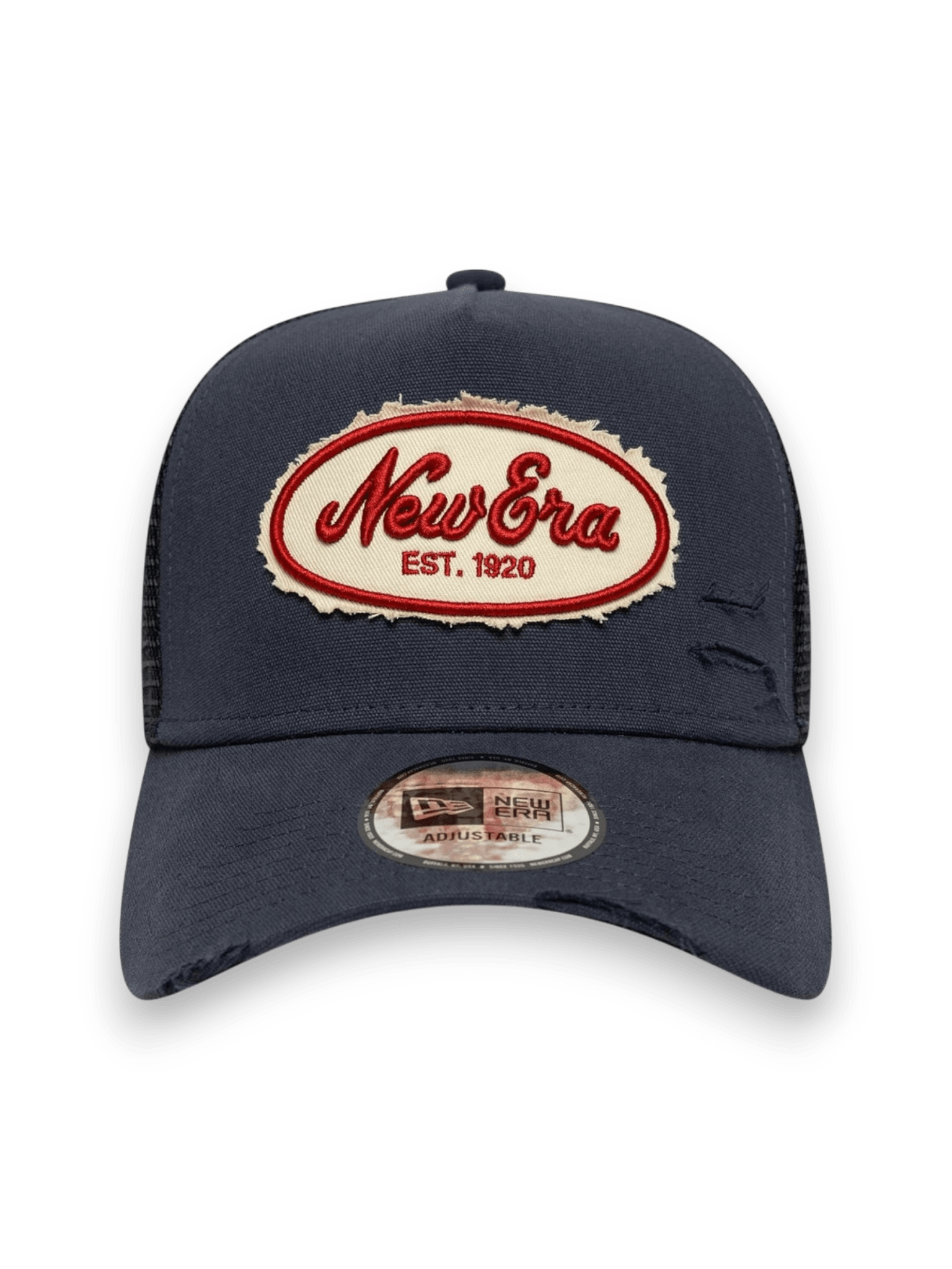 New Era 9FORTY A-Frame Trucker New Era Canvas Distressed Blu Navy