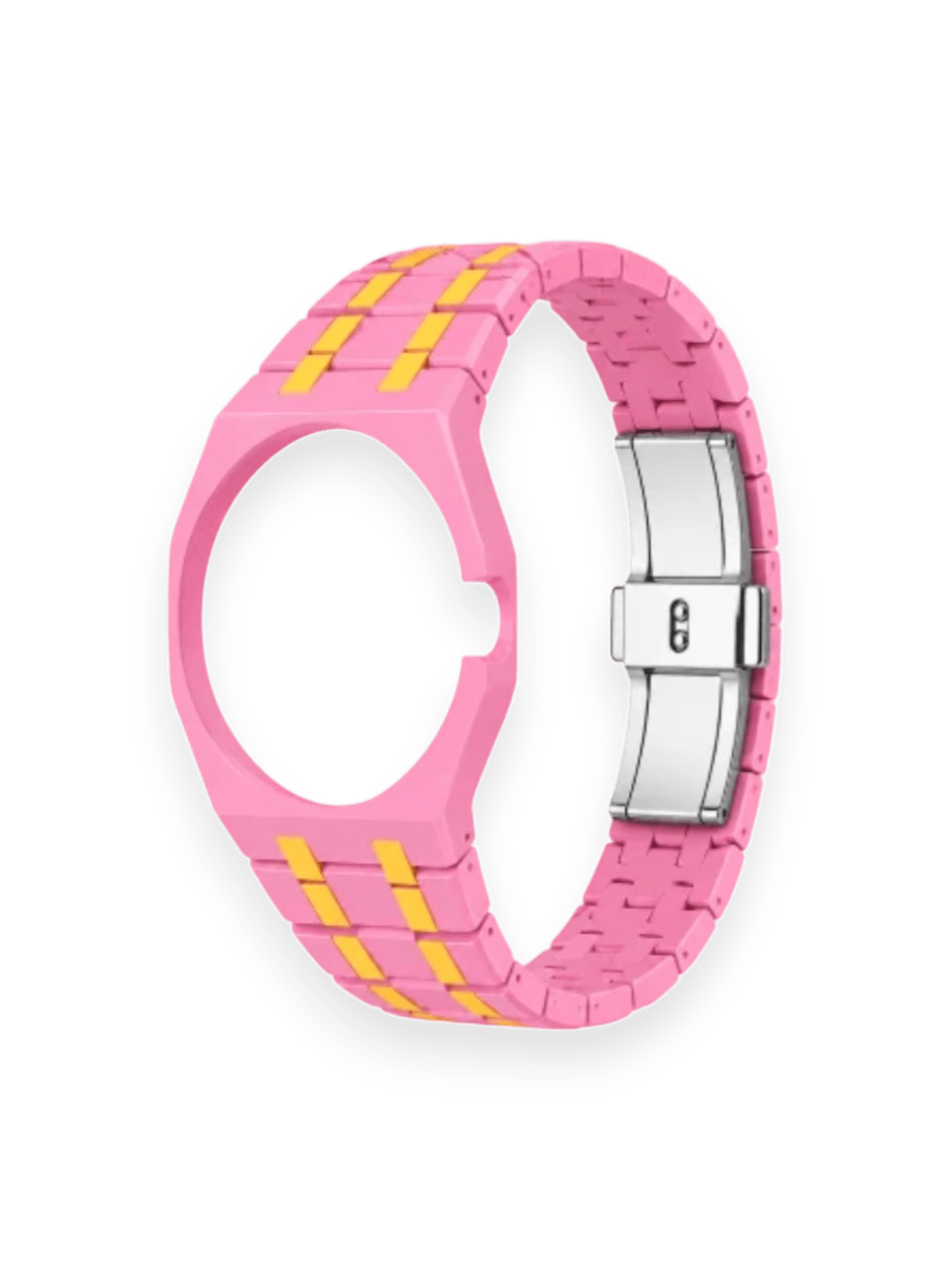 AP Swatch Royal Pop Bioceramic Strap Pink/Multi Yellow
