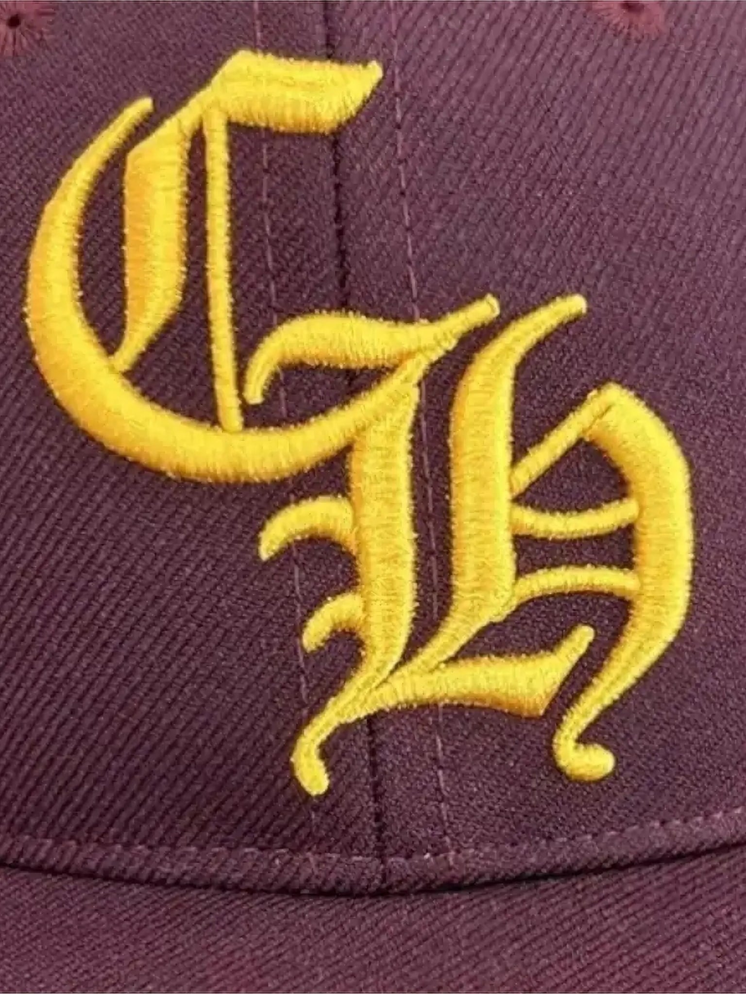 Chrome Hearts embroidered logo cap burgundy hat