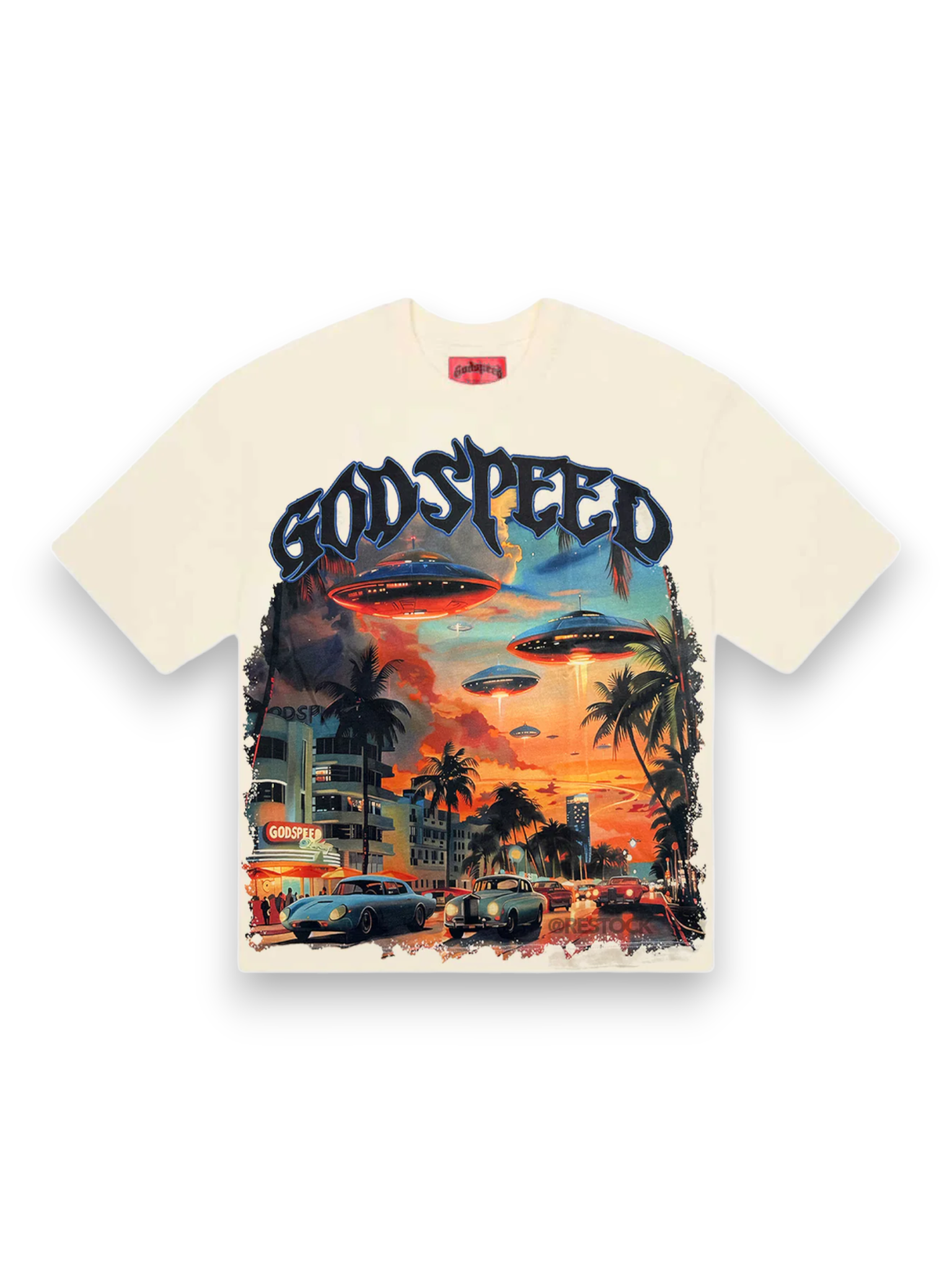 Godspeed Miami UFO Tee Cream