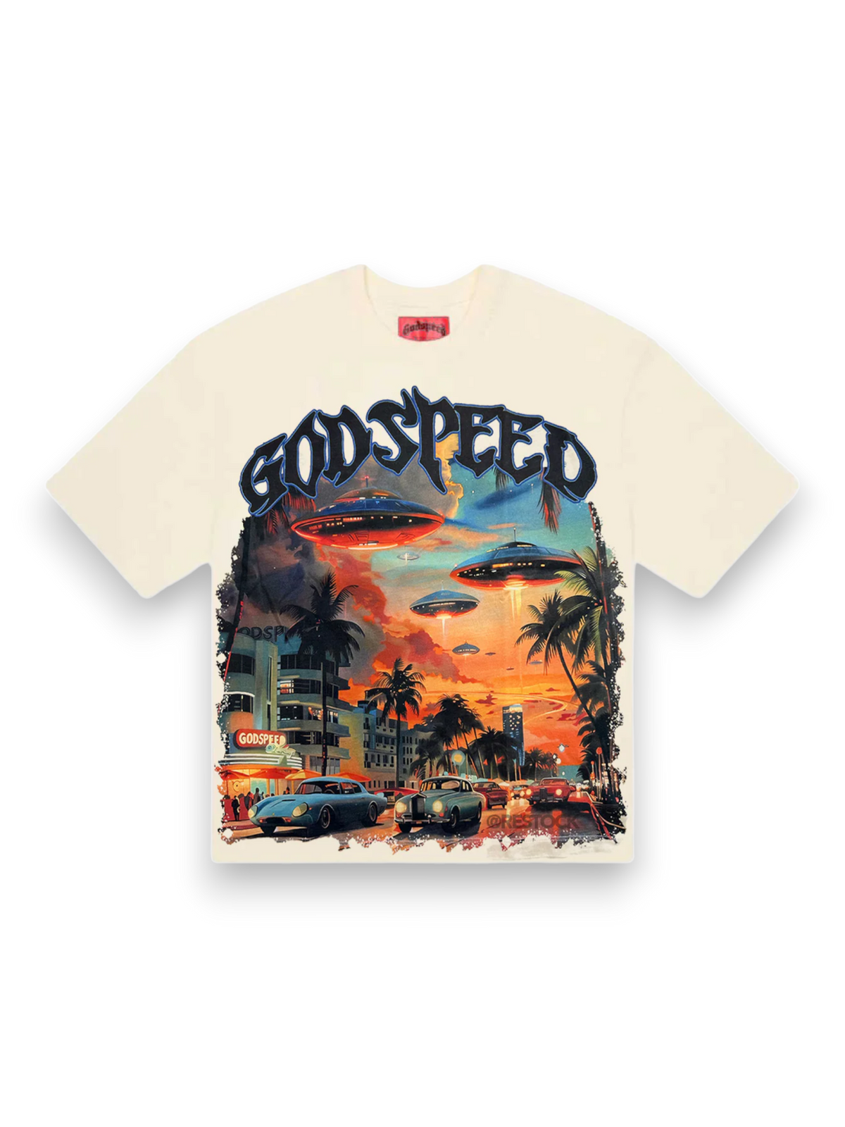 Godspeed Miami UFO Tee Cream