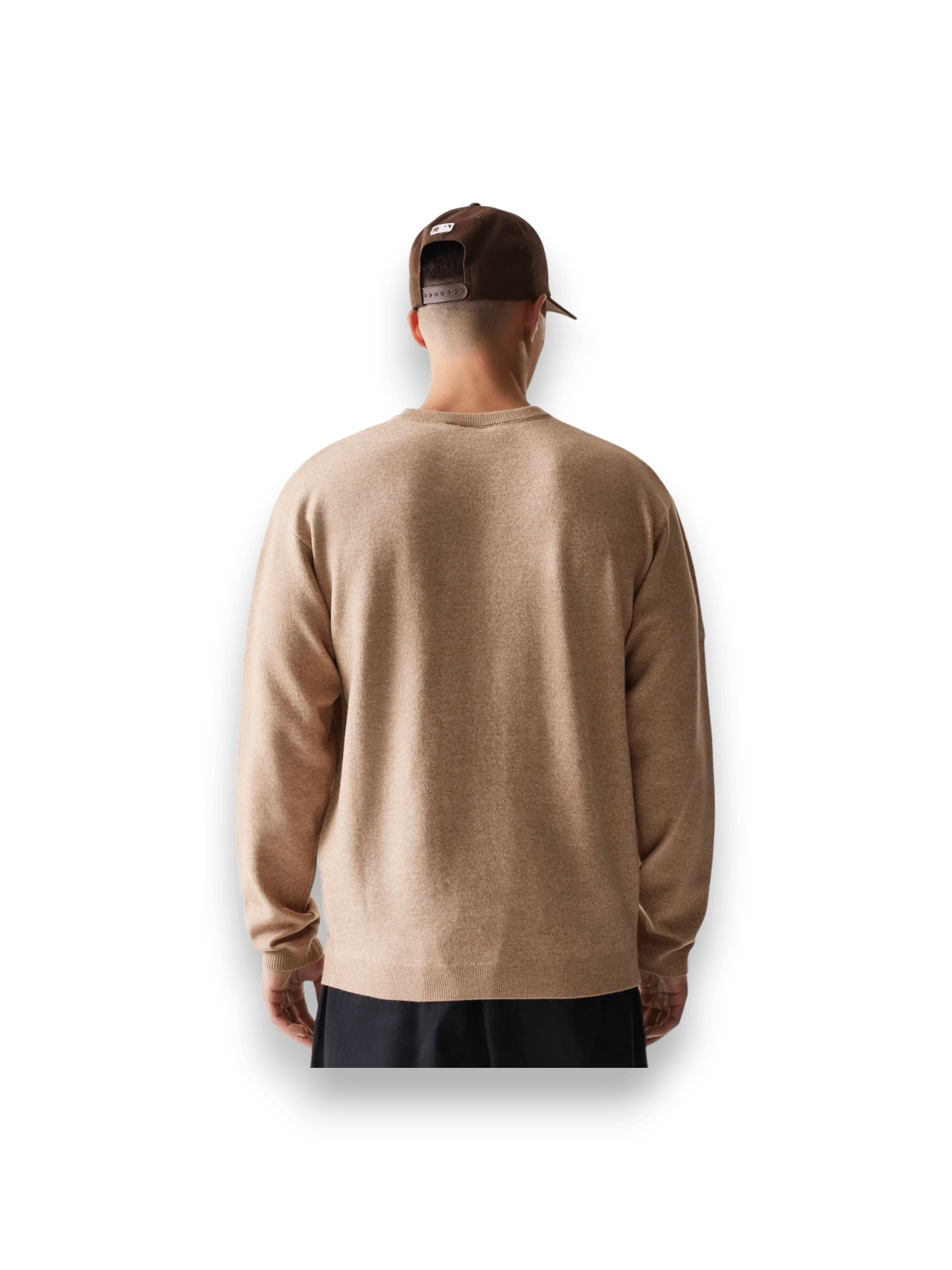 New Era Essential Flag Light Beige Knitted Sweater