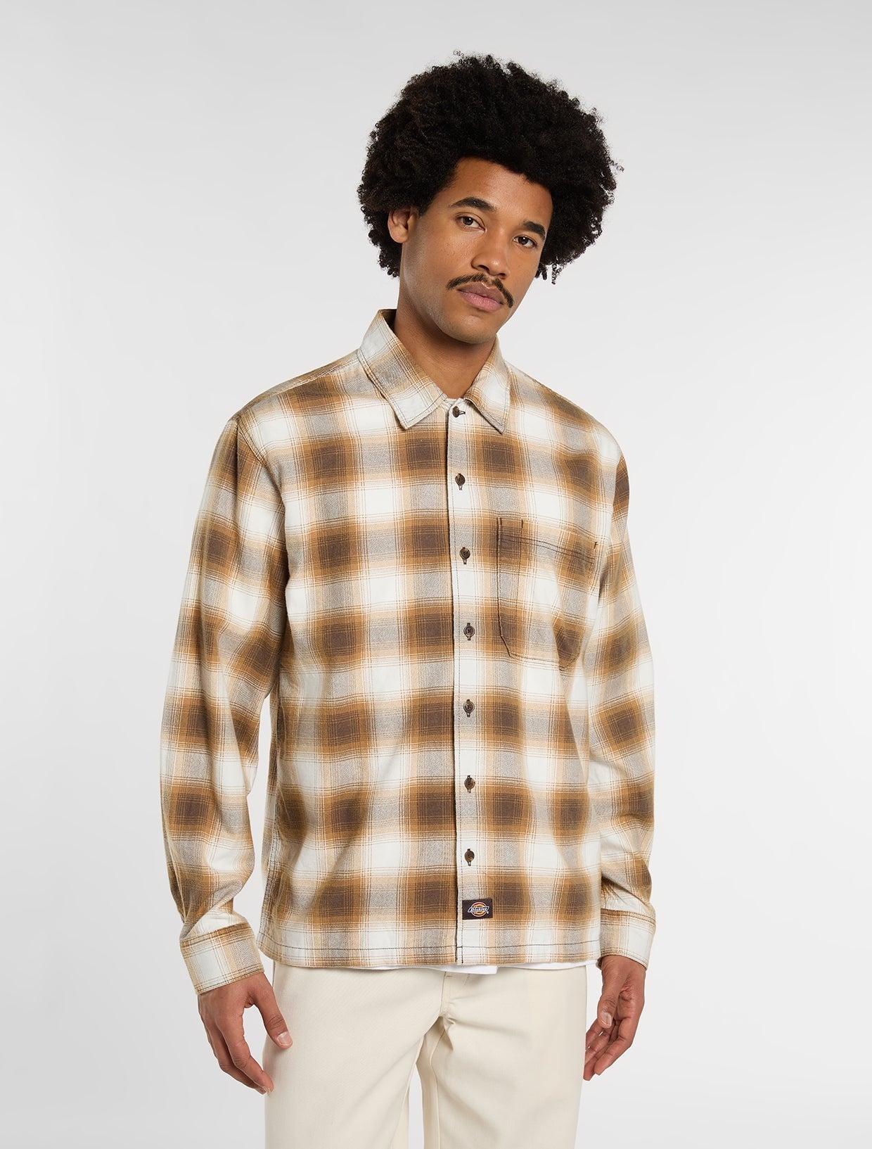 Dickies Gulfport Flannel Shirt Brown