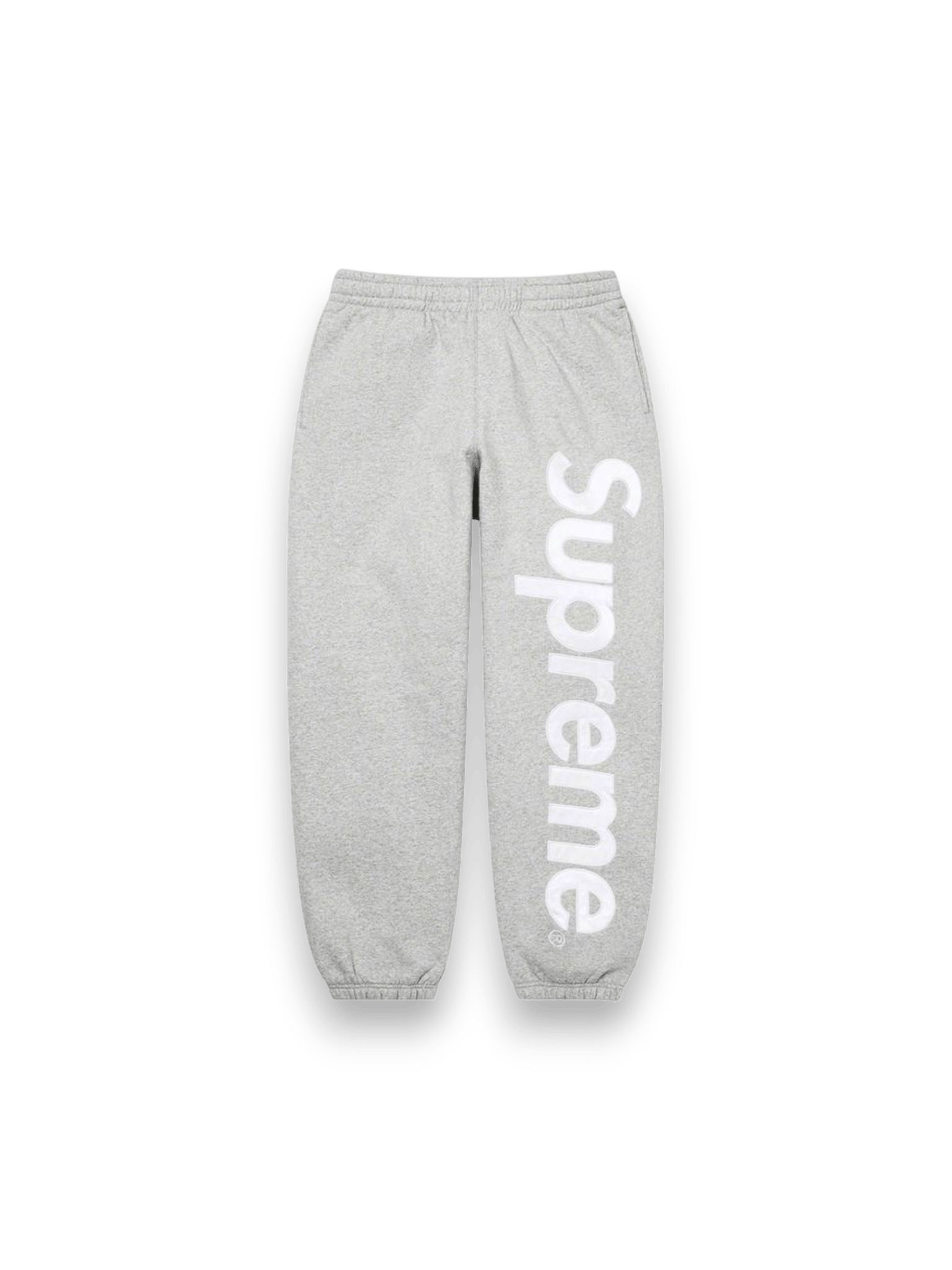Supreme Appliquè Satin Sweatpant Grey