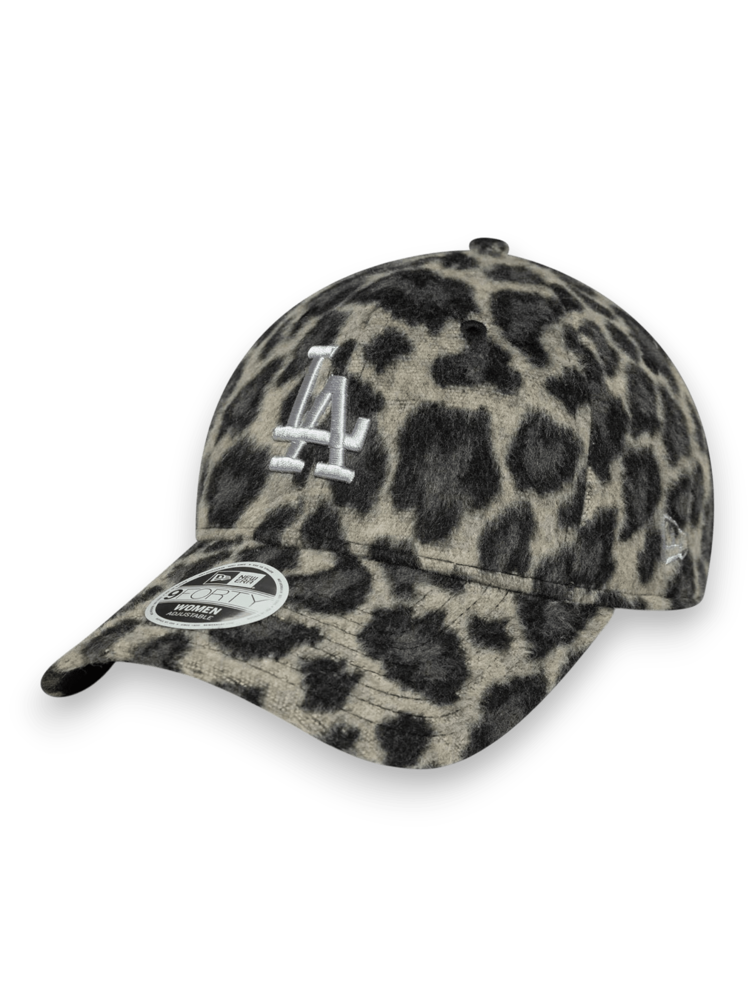 New Era 9FORTY LA Dodgers MLB Cosy Animal Grey Leopard