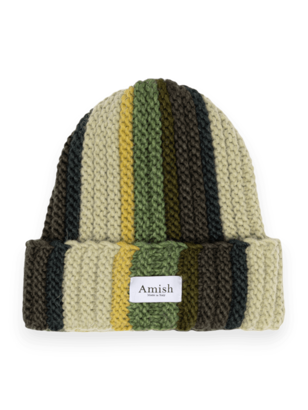 Amish Nomad Beanie Hat Green Mix