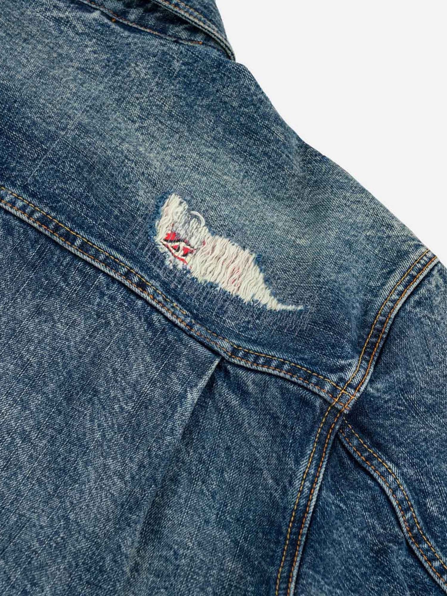 Evisu Denim Jacket Boro Seagull Patch Pocket