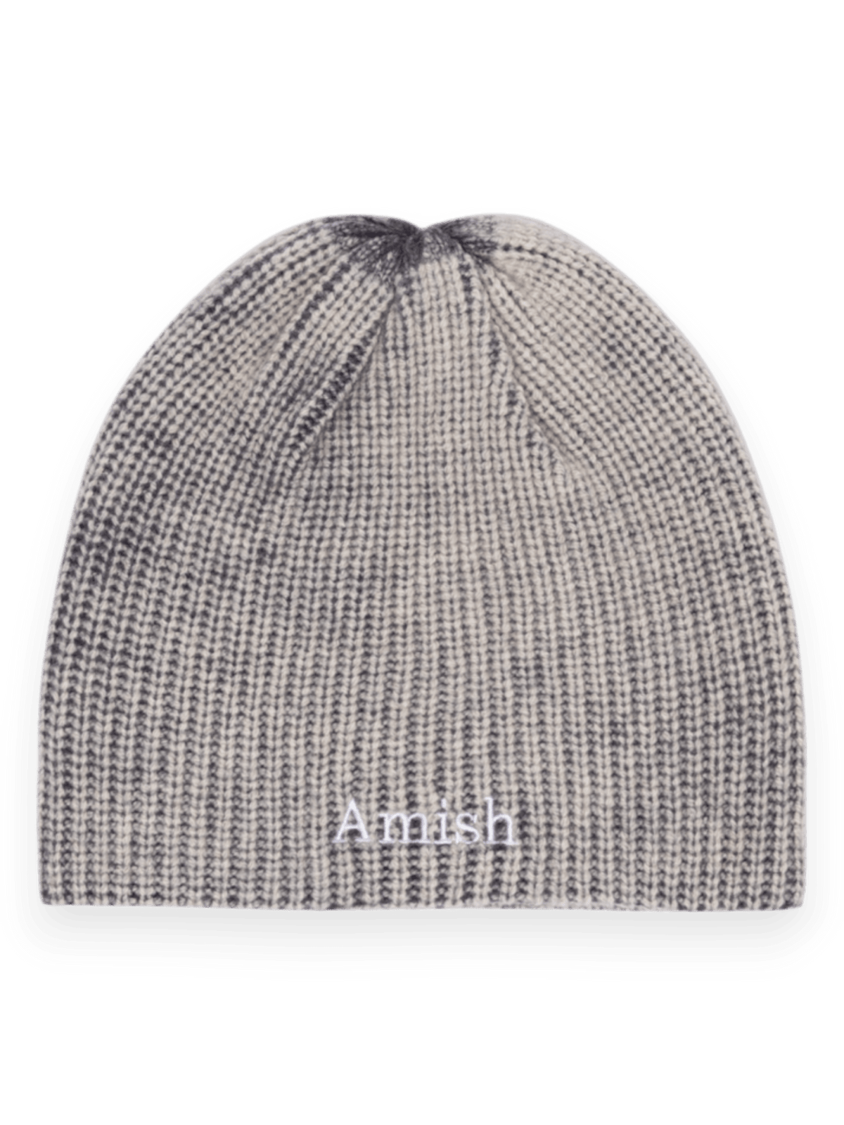 Amish Beanie Hat In Wool Grey