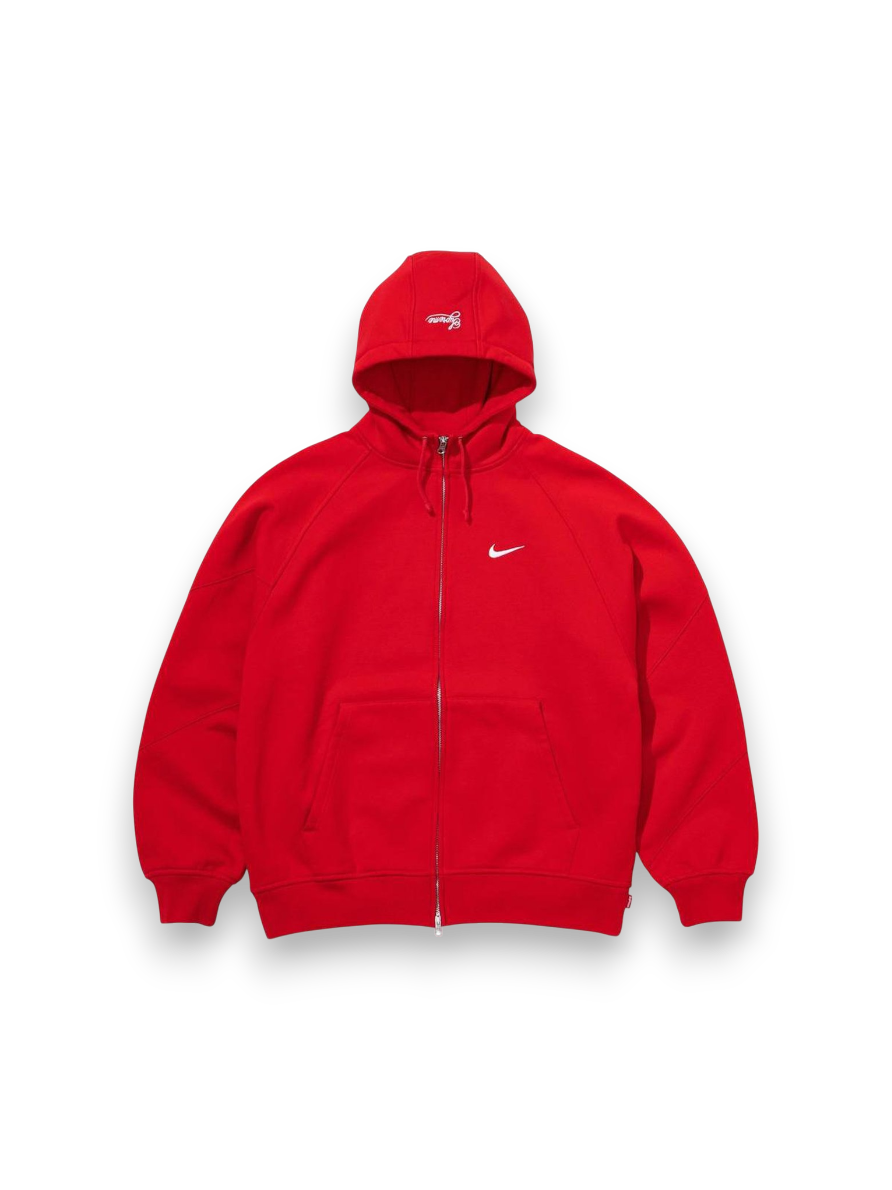 Supreme®/Nike® Zip Up Hooded Sweatshirt Red