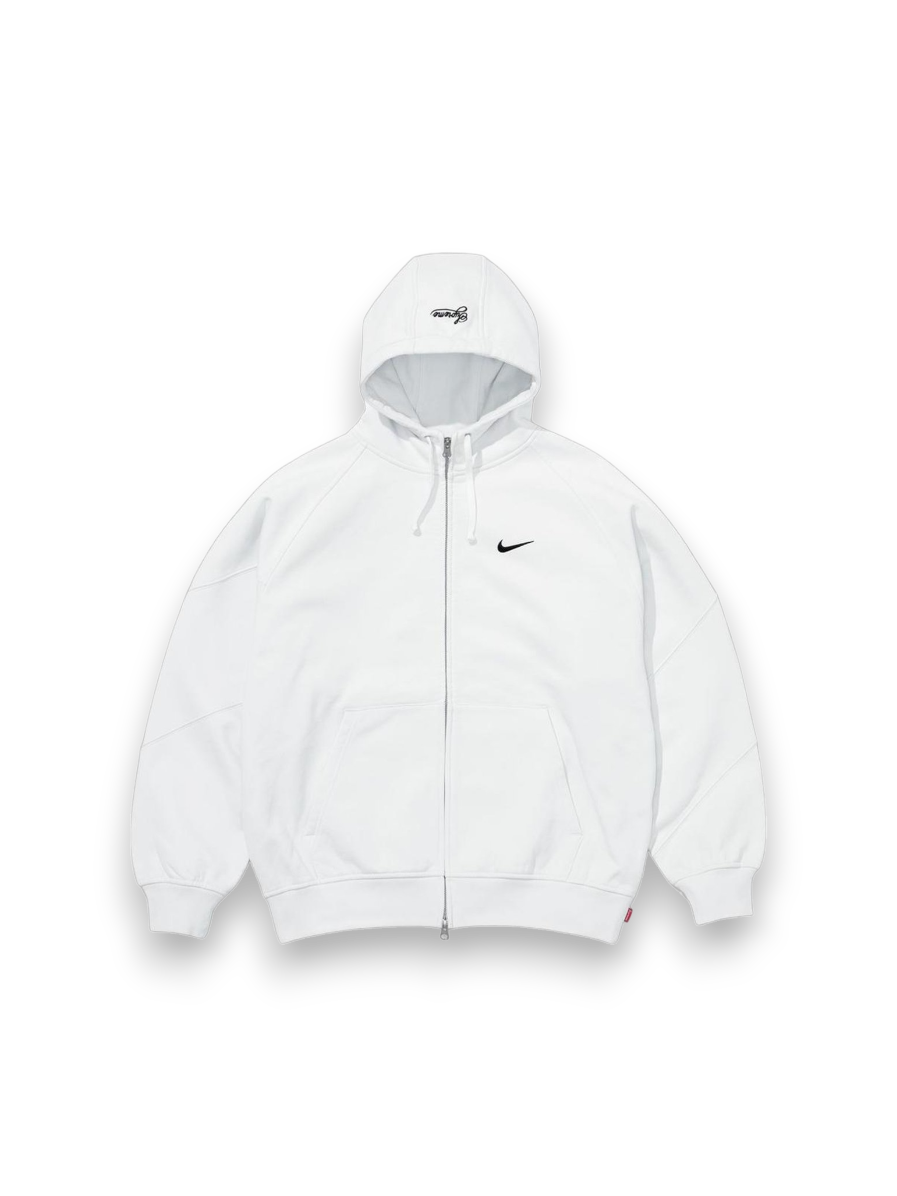 Supreme®/Nike® Zip Up Hooded Sweatshirt White