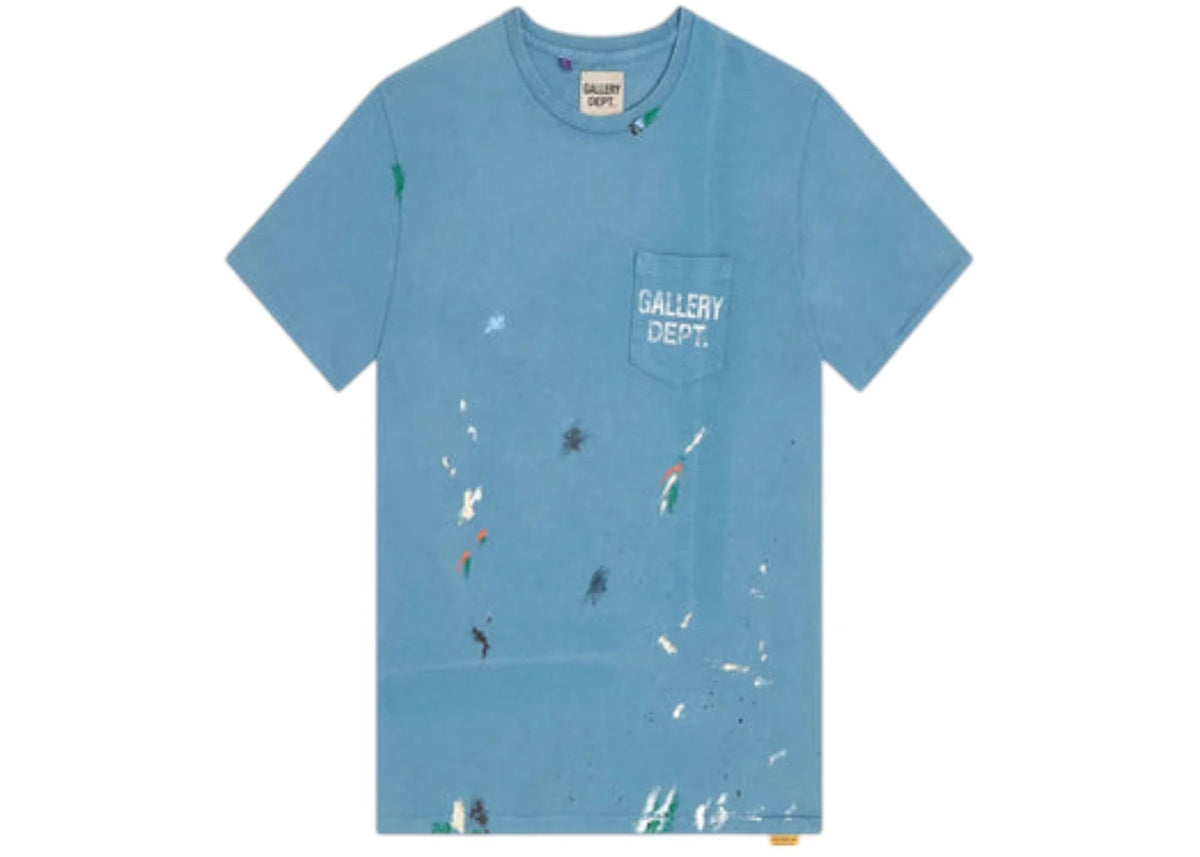 Gallery Dept. Vintage Logo Painted T-shirt Dusty Blue