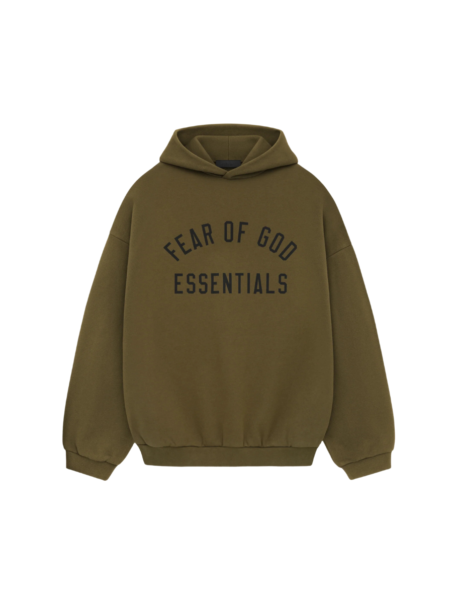 Fear of God Essentials Fleece Hoodie Olive