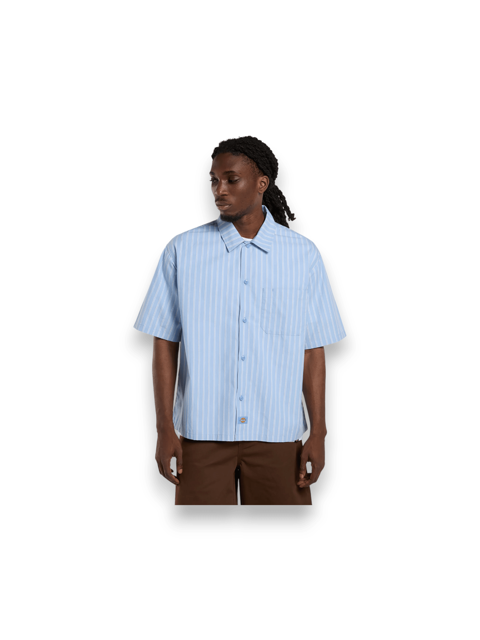 Dickies VENEDOCIA STRIPE SS - Camicia - endless sky