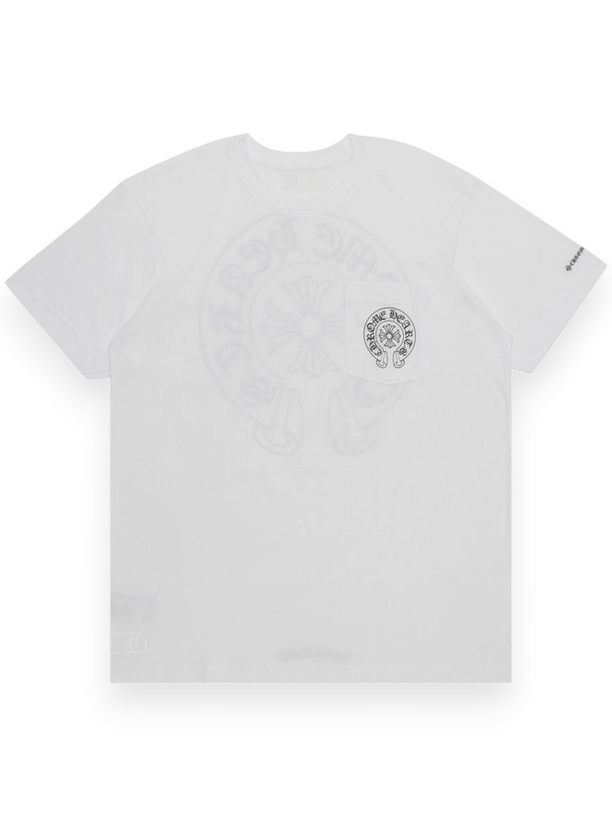 Chrome hearts Horse Shoe Logo Pocket T-Shirt White