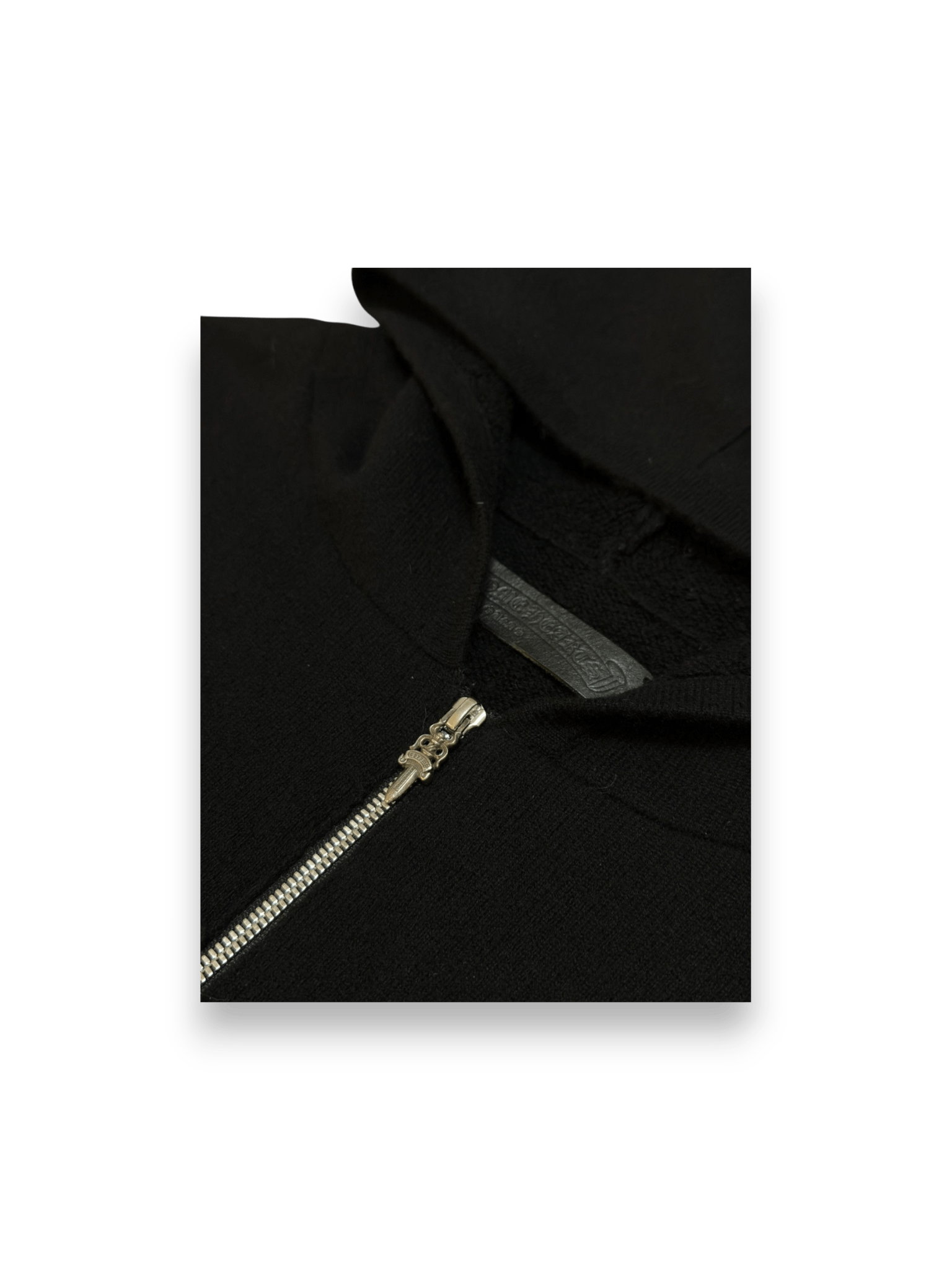 Chrome Hearts U LIFE SENTENCE Sleeve Logo Embroidered Cashmere