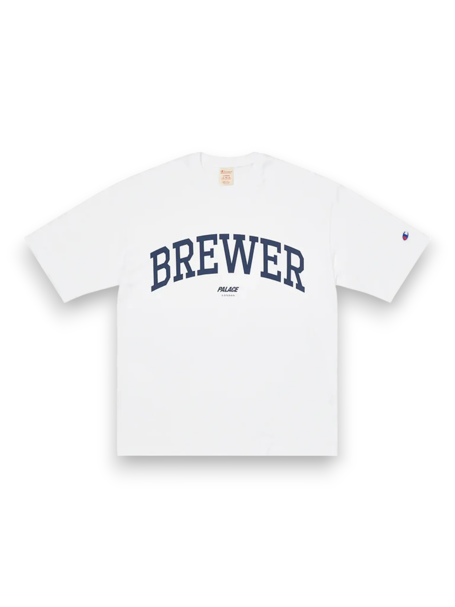 Palace Champion Shop Brewer T-shirt London White