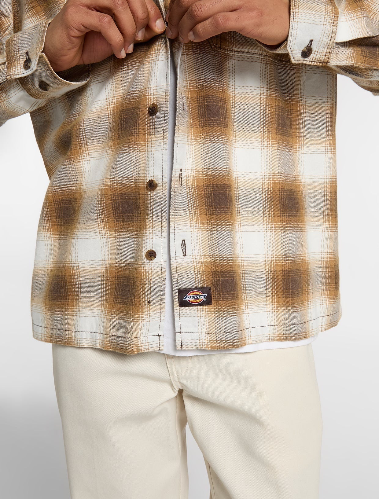 Dickies Gulfport Flannel Shirt Brown