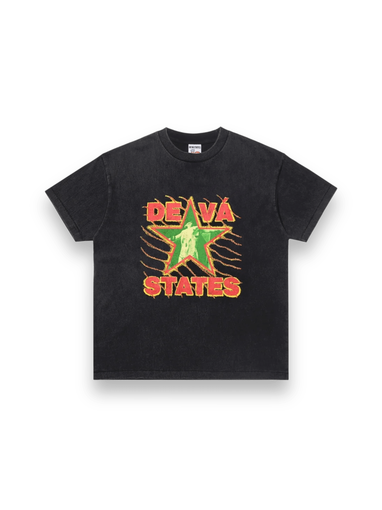 DEVÁ STATES GFX RETRO Crucifixion Washed Black