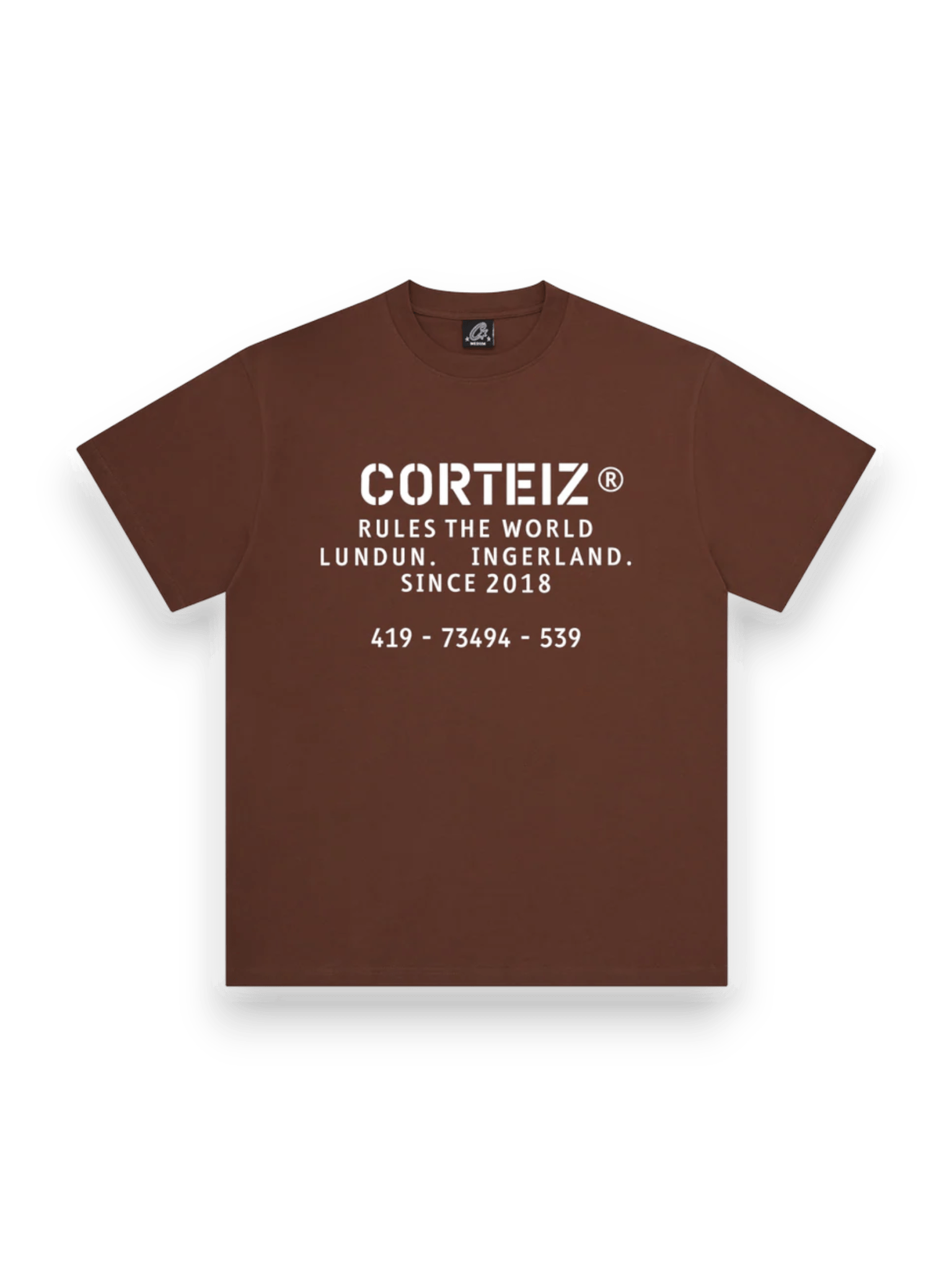 Corteiz OG Stencil Tee Brown