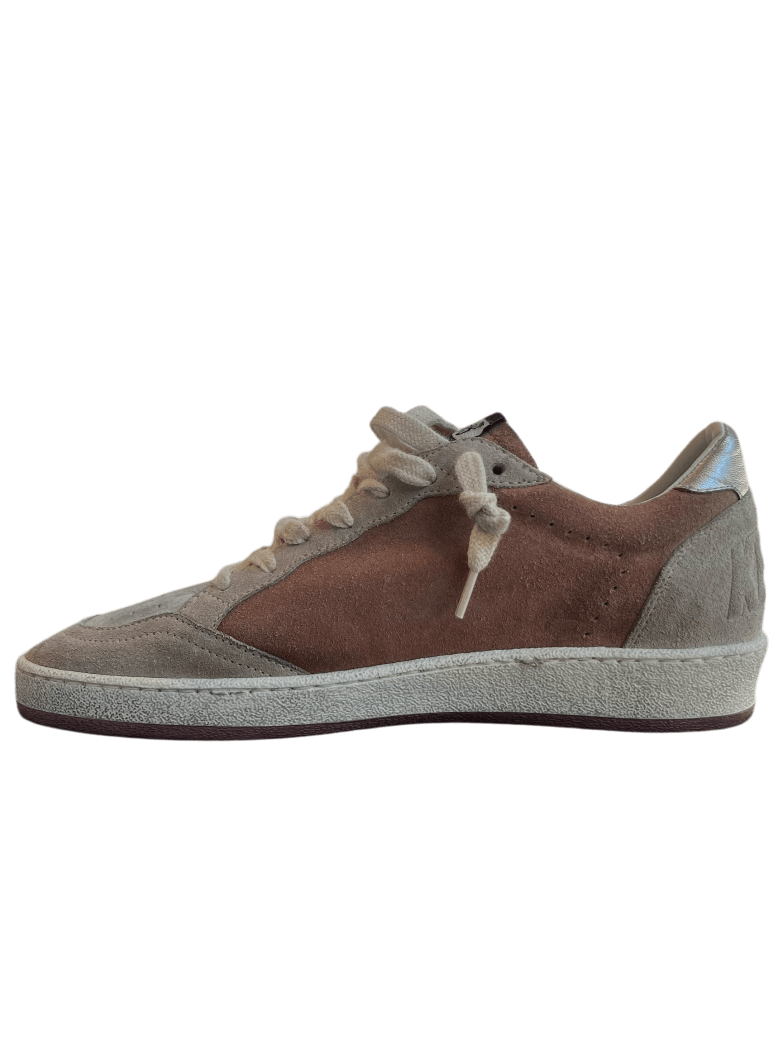 Golden Goose Ball-Star Suede Antique Pink/Grey/Silver Ochre Star