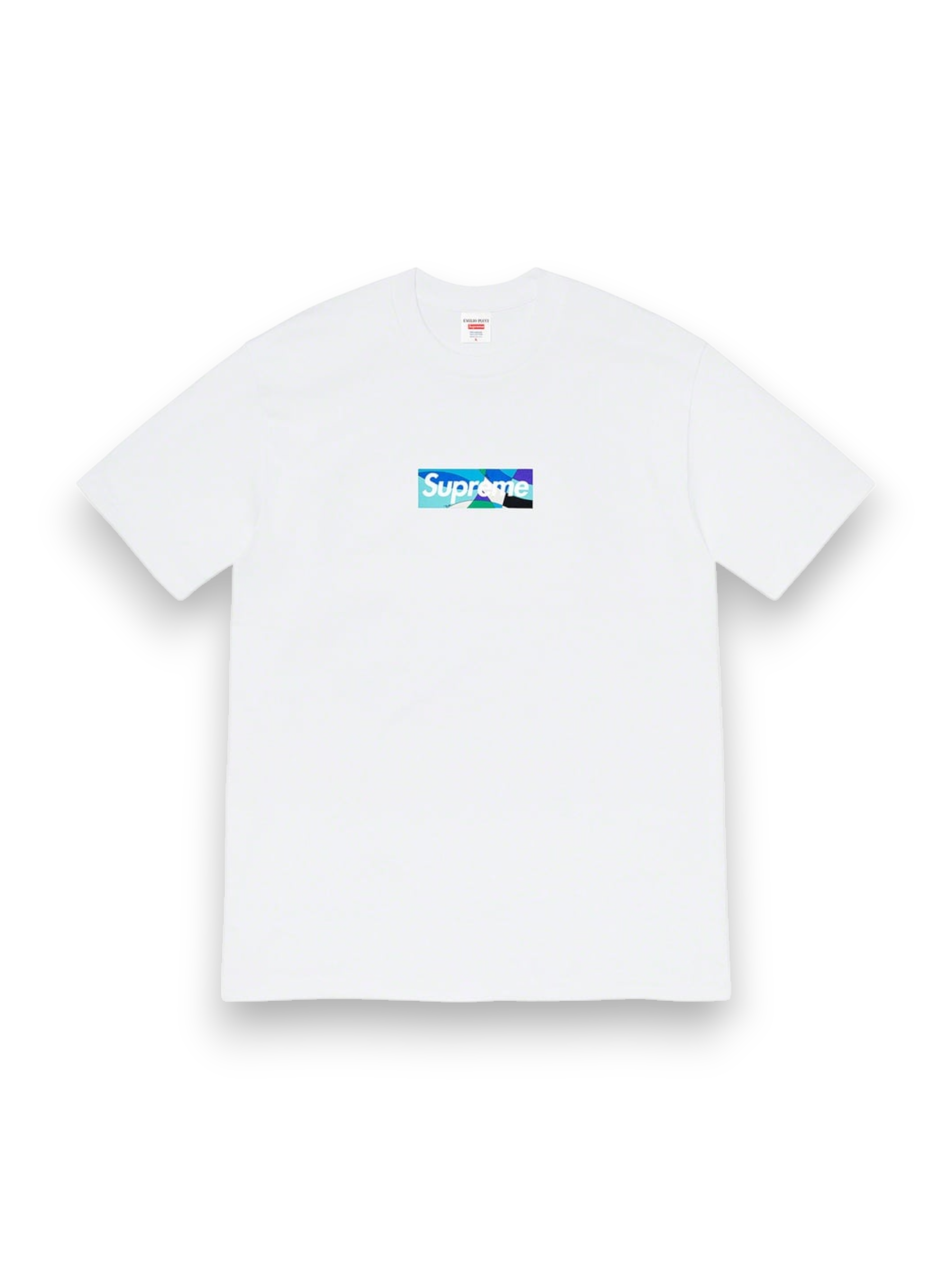 Supreme Emilio Pucci Box Logo Tee White/Blue