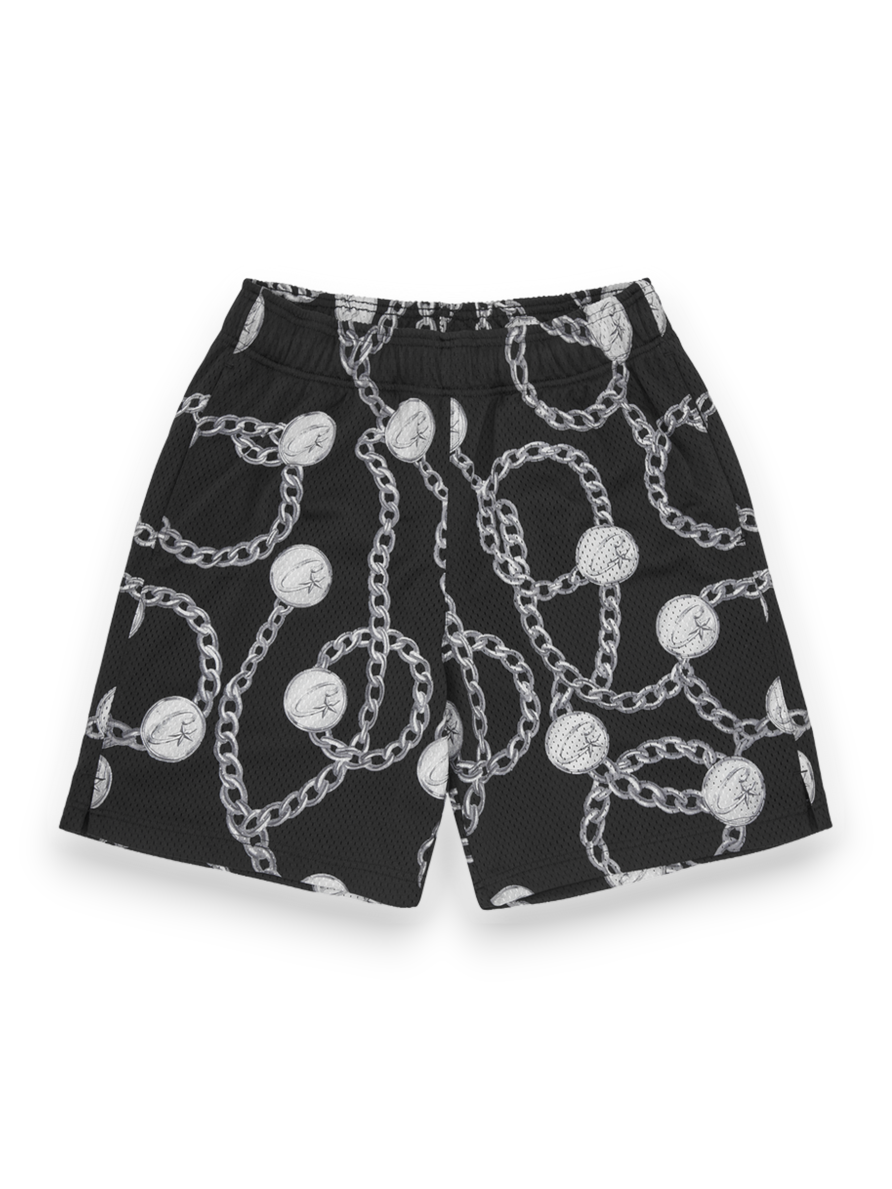 CORTEIZ CHAINS MESH SHORTS BLACK