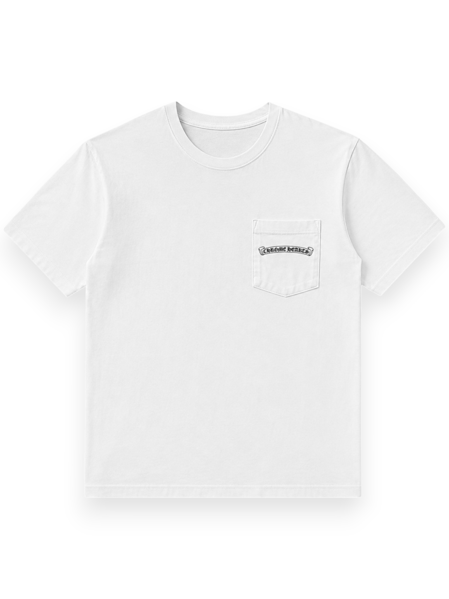 Chrome Hearts USA Script White Short Sleeve Tee