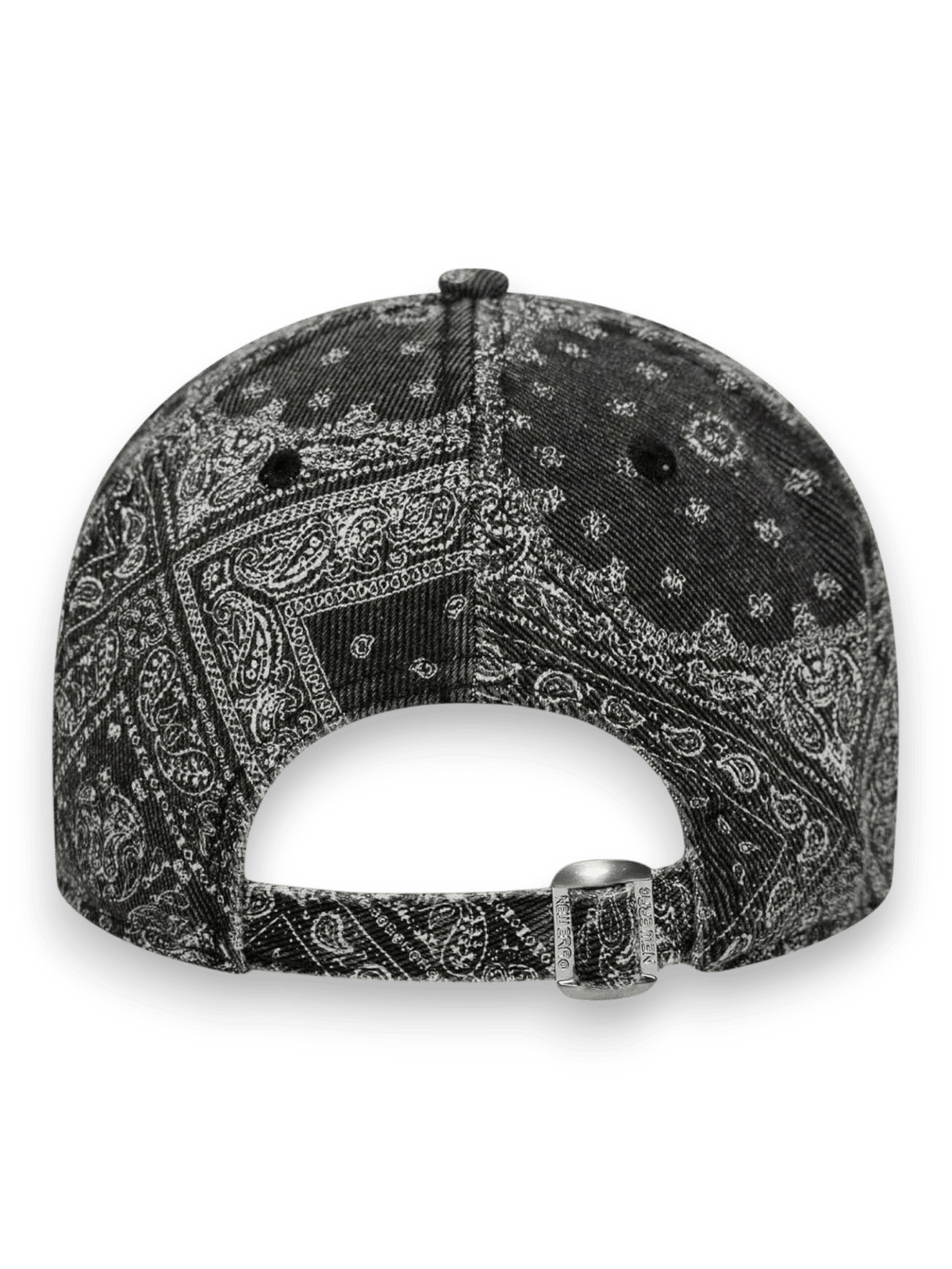 NEW ERA 9TWENTY New York Yankees MLB Washed Paisley Black Denim Cap for Men and Women Regular