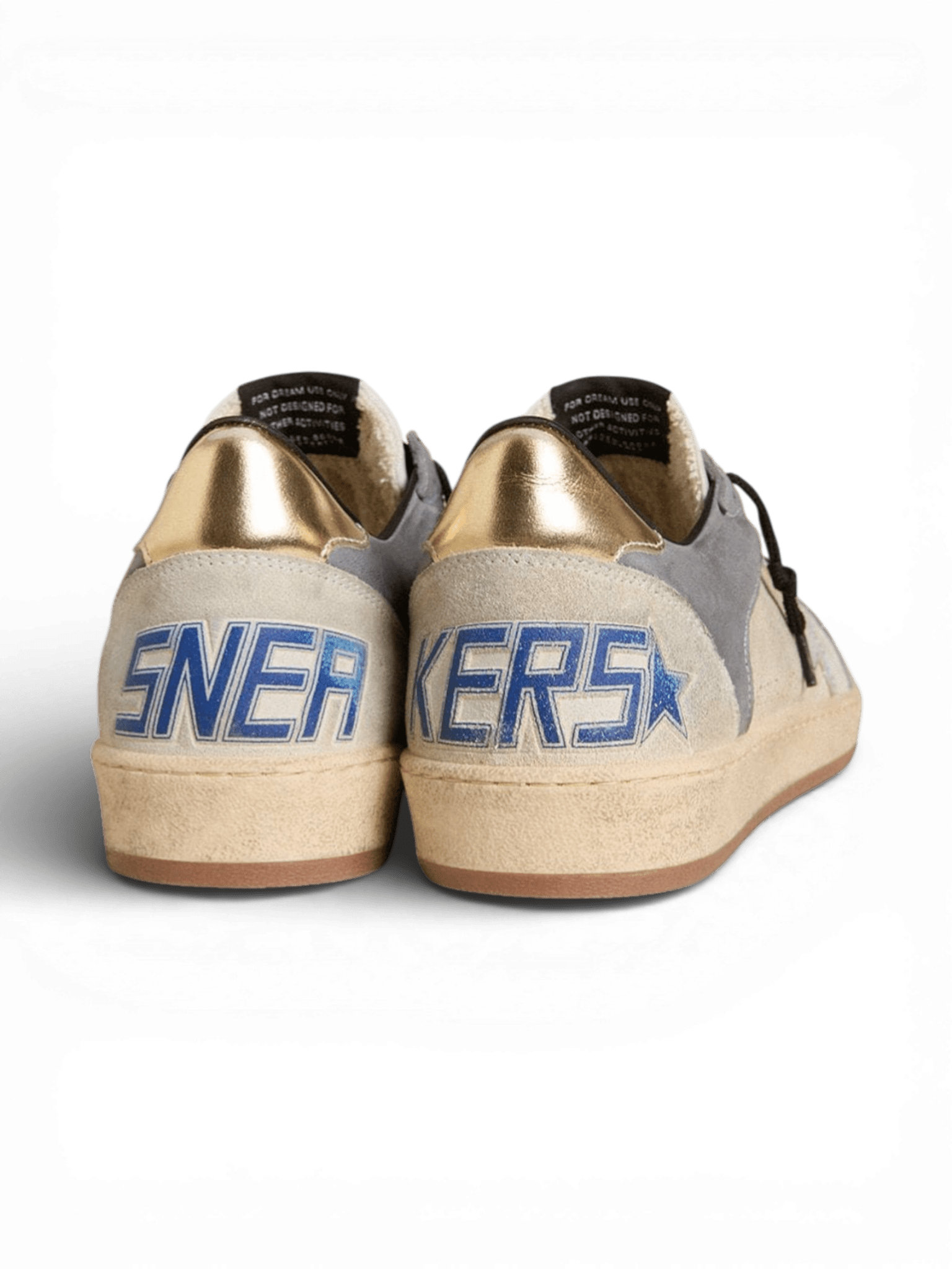 Golden Goose Ball-Star in Nabuk Laminated Star And Heel